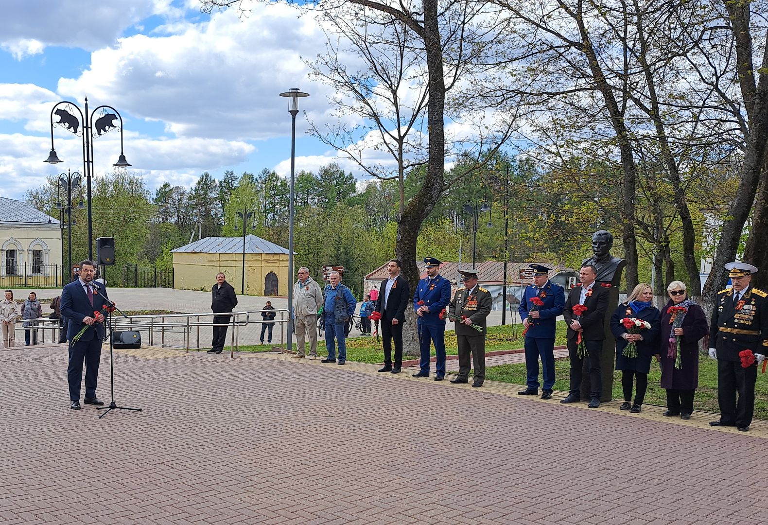 Рузский городской округ, Руза, День Победы, митинг, Вечный огонь