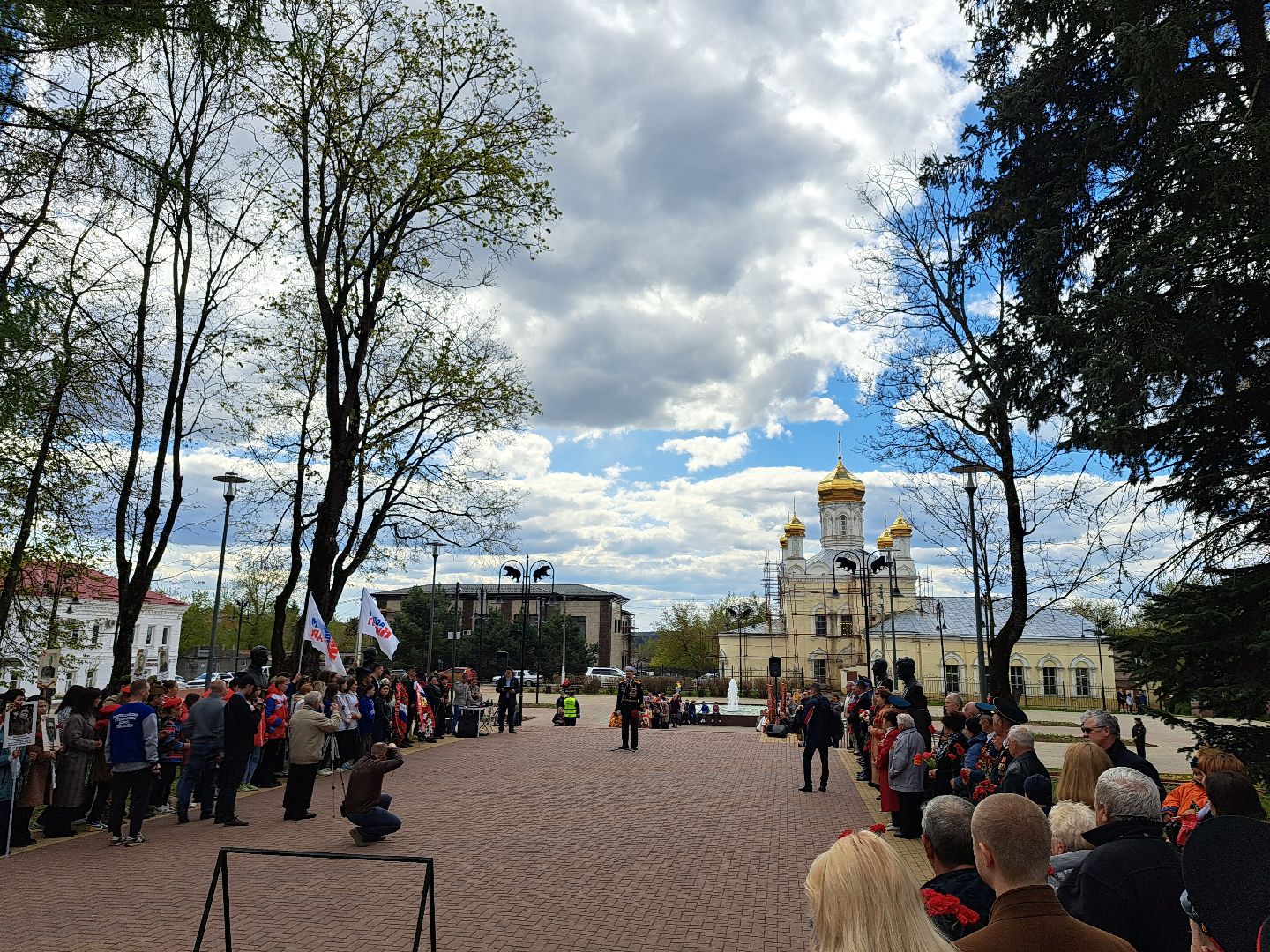 Рузский городской округ, Руза, День Победы, митинг, Вечный огонь