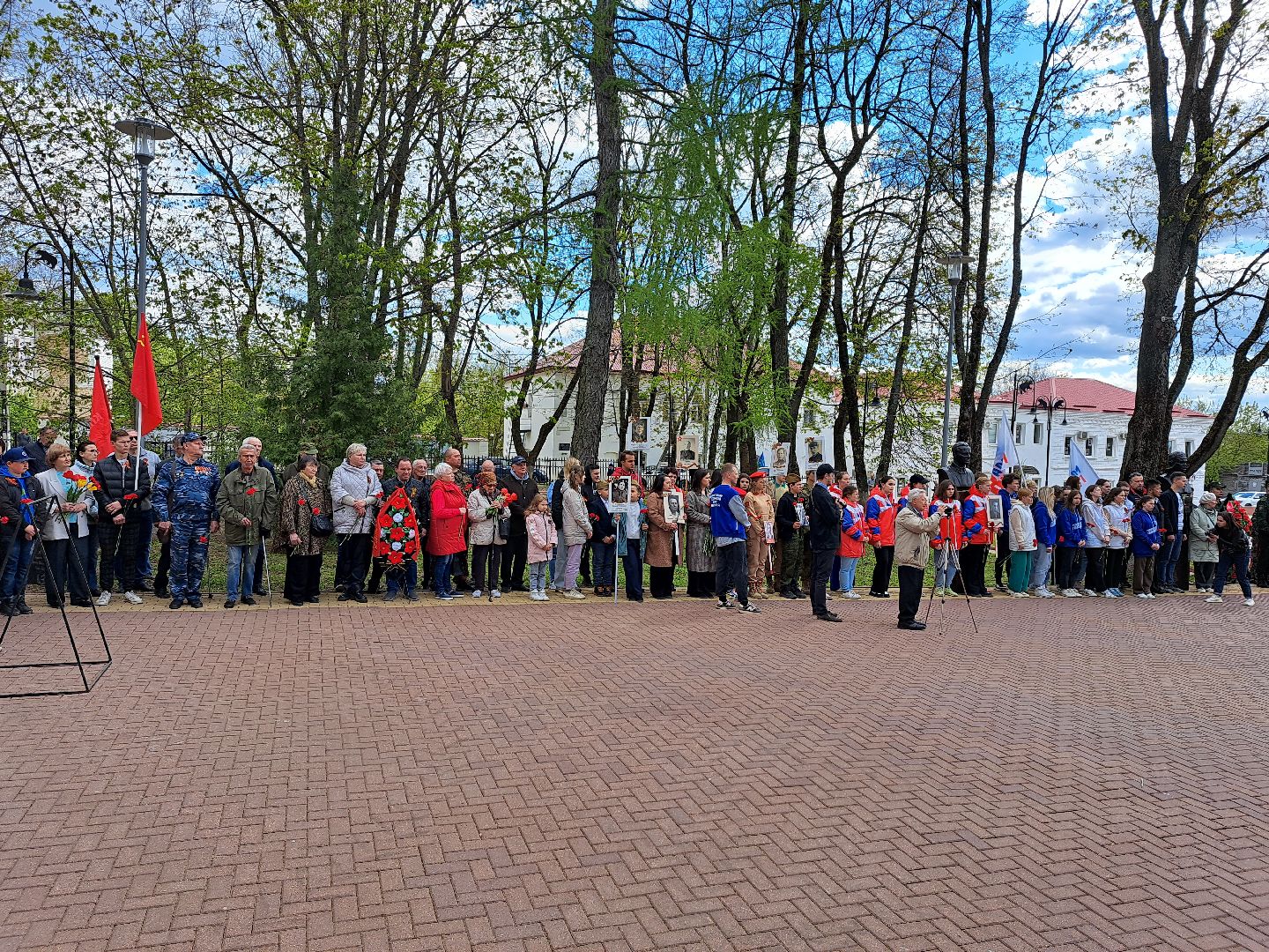 Рузский городской округ, Руза, День Победы, митинг, Вечный огонь