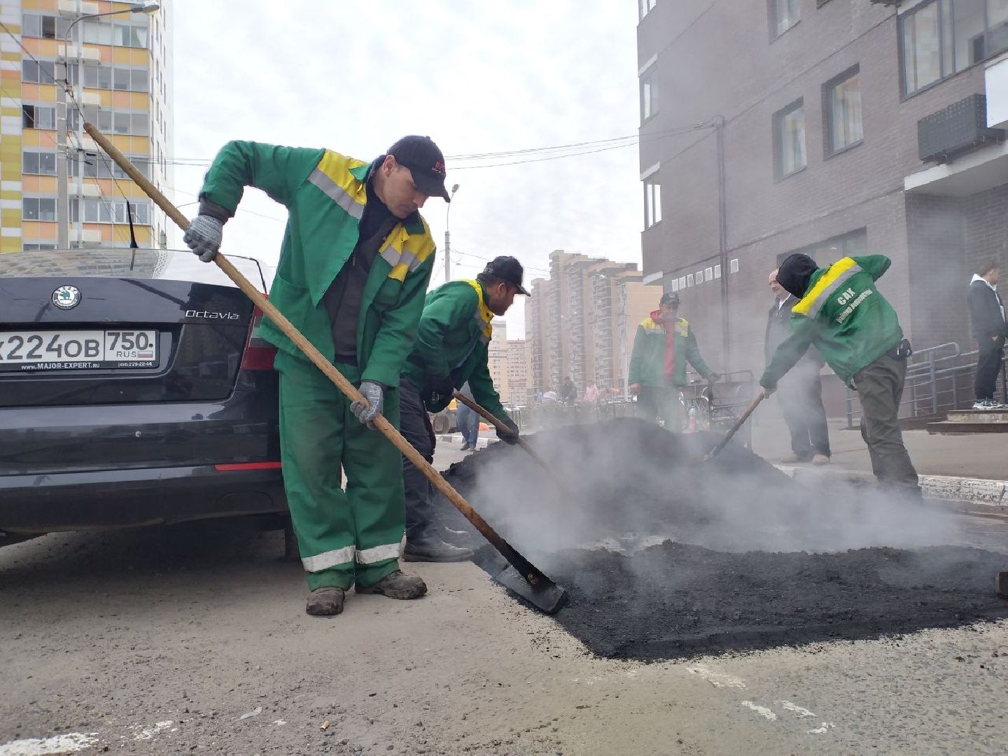 дороги, ямочный ремонт, благоустройство, Добродел, Лосино-Петрвоский