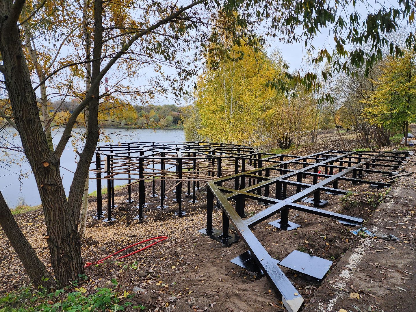 раменское, благоустройство, обустройство зоны отдыха у воды на берегу Борисоглебского озера ,