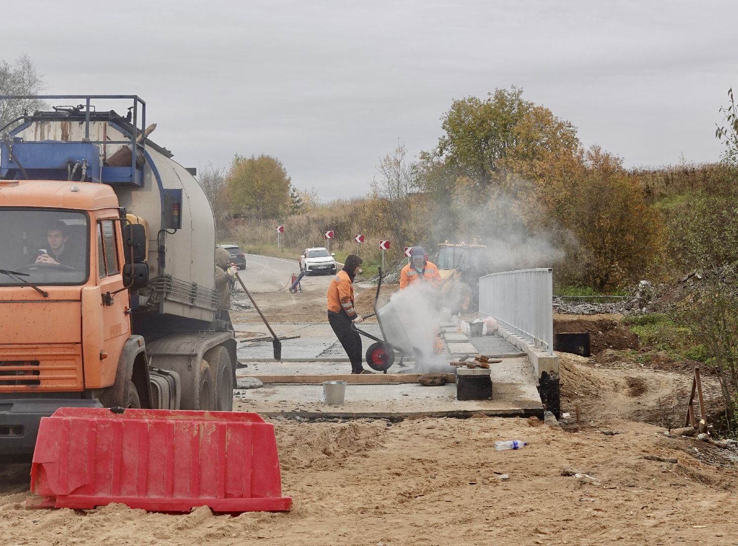 сергиево-посадский городской округ, ремонт моста , дорога ,