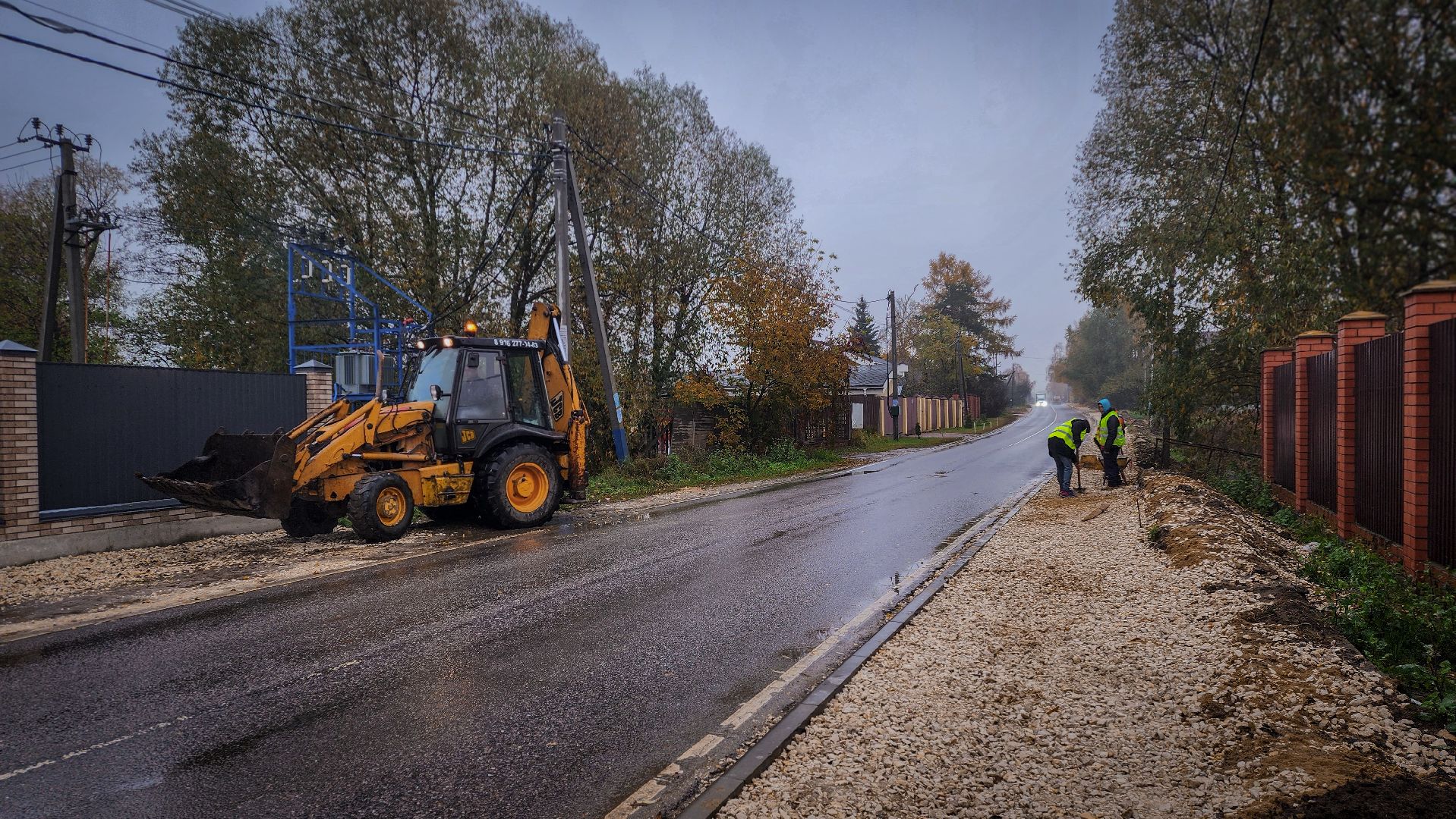 строительство тротуаров, новые тротуары в раменском округе,новые тротуары в деревне паткино,