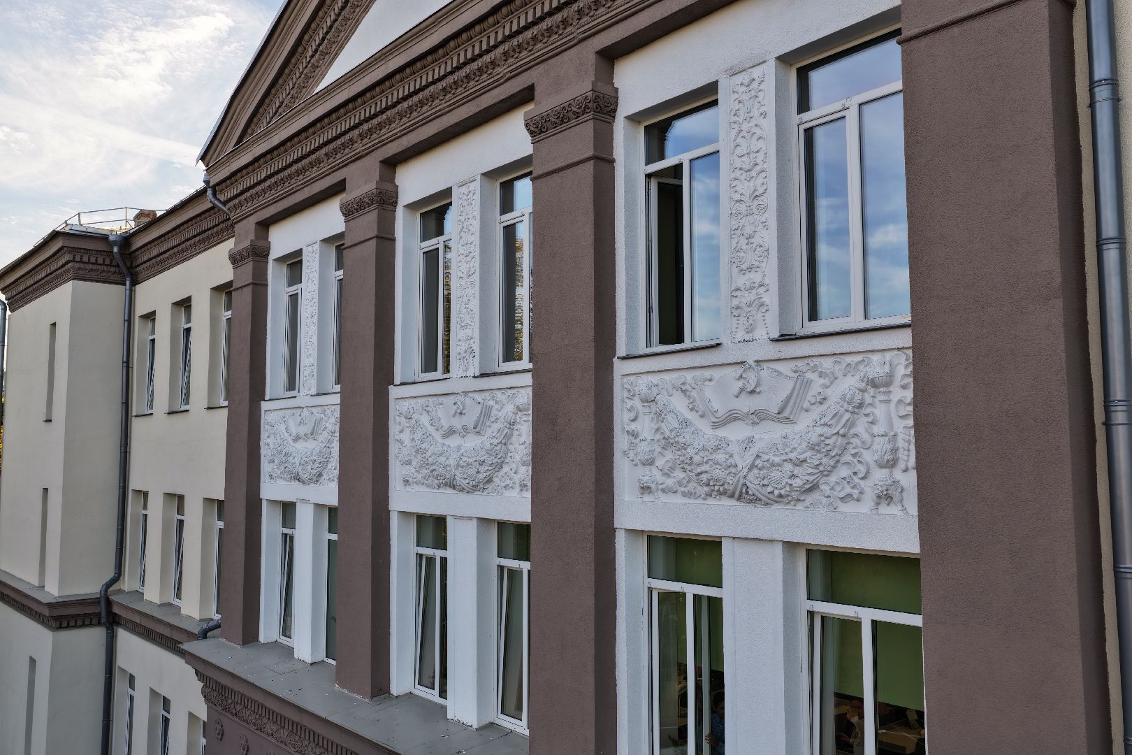 видео с коптера, школа 8 в химках,