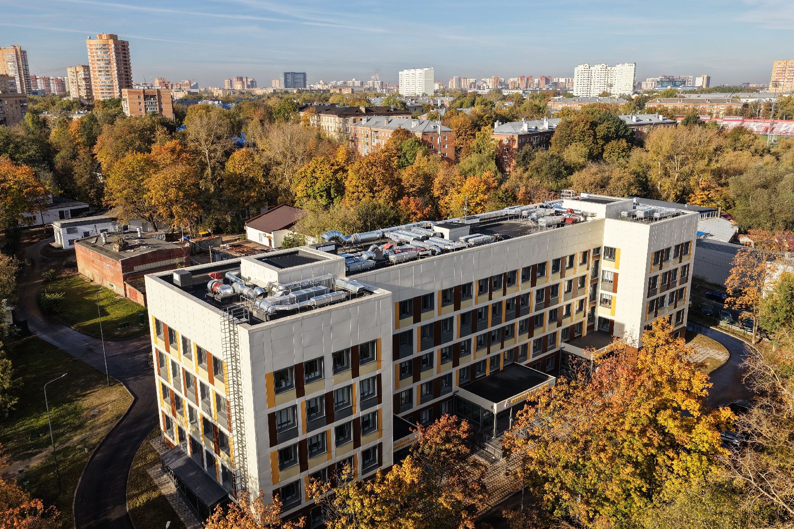 видео с коптера, роддом в химках, медицина в химках,
