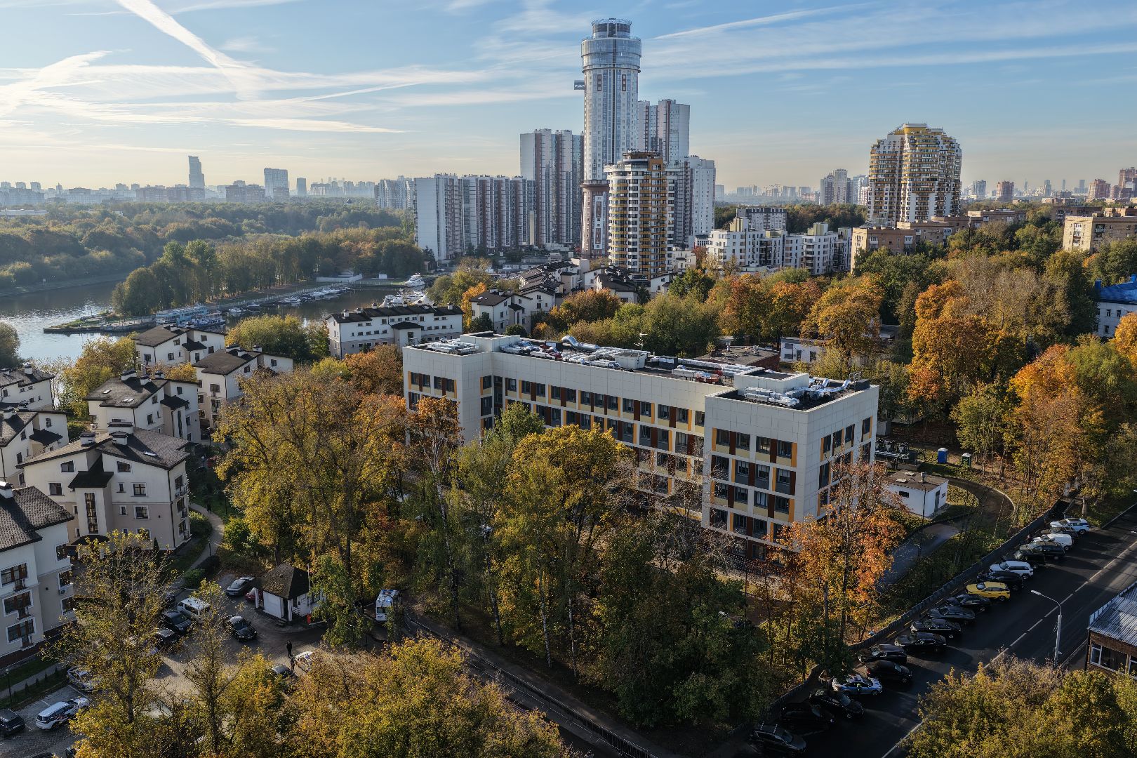 видео с коптера, роддом в химках, медицина в химках,