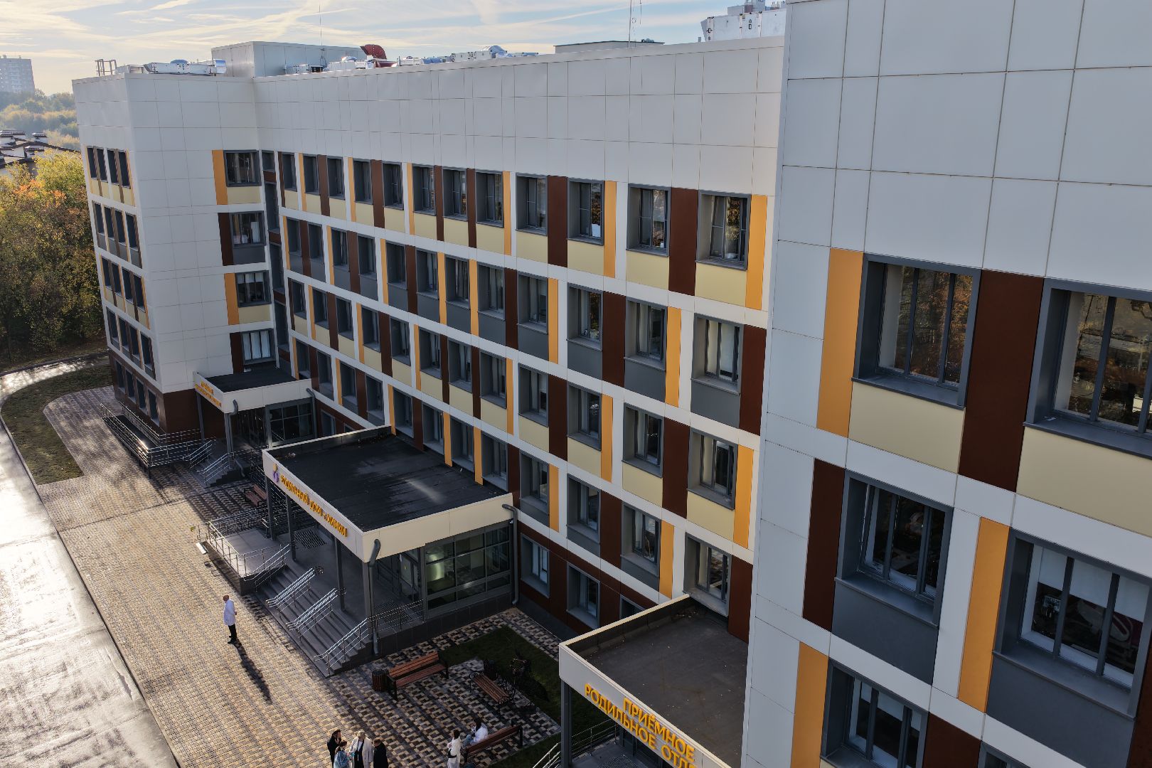 видео с коптера, роддом в химках, медицина в химках,