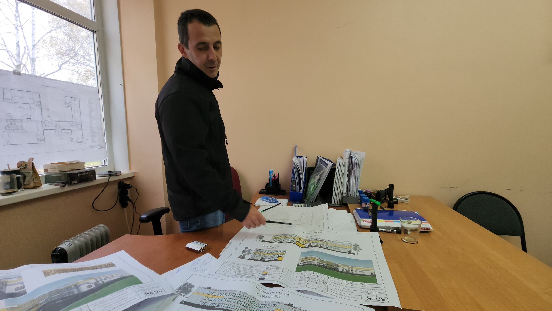 Капитальный ремонт школы, Школа, Фасад, Лобня ,