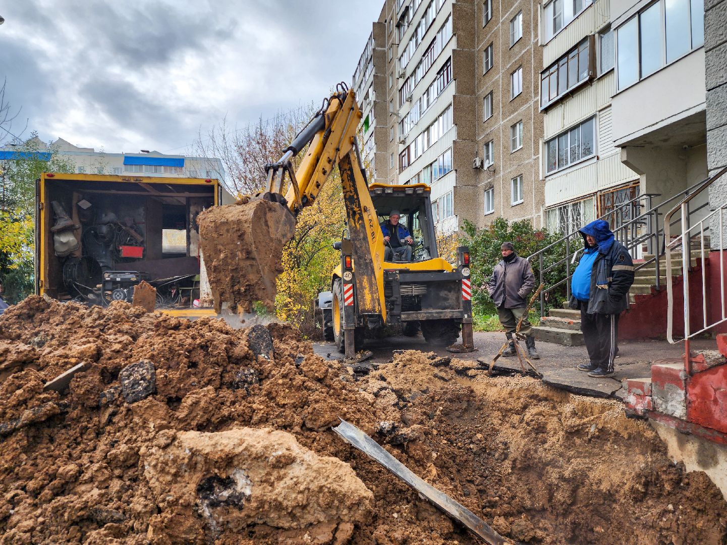 Подольск, ЖКХ, тэк, Прорыв трубы, Отопление, Коммунальщики,