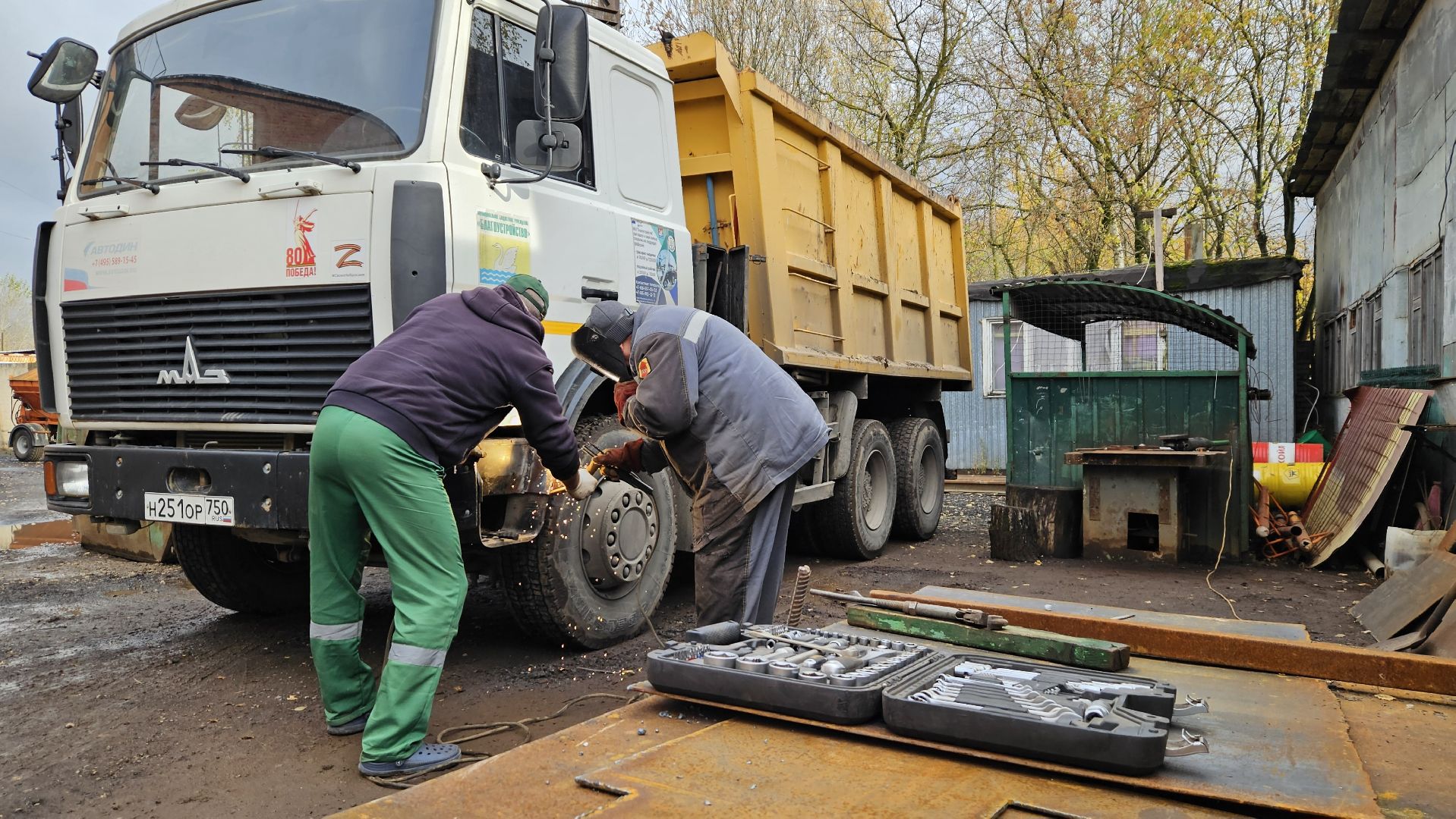долгопрудный, мбу благоустройство, техника, школьники, школа 1 в долгопрудном,