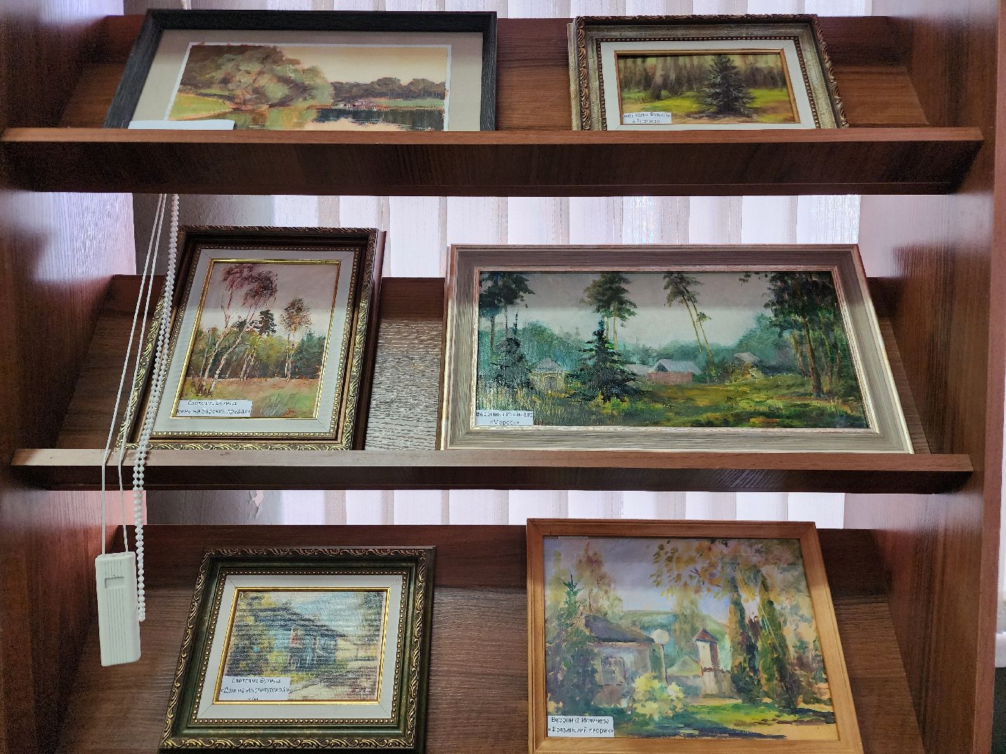 фрязино, художественная выставка, библиотека, художники, пленэры, картины,