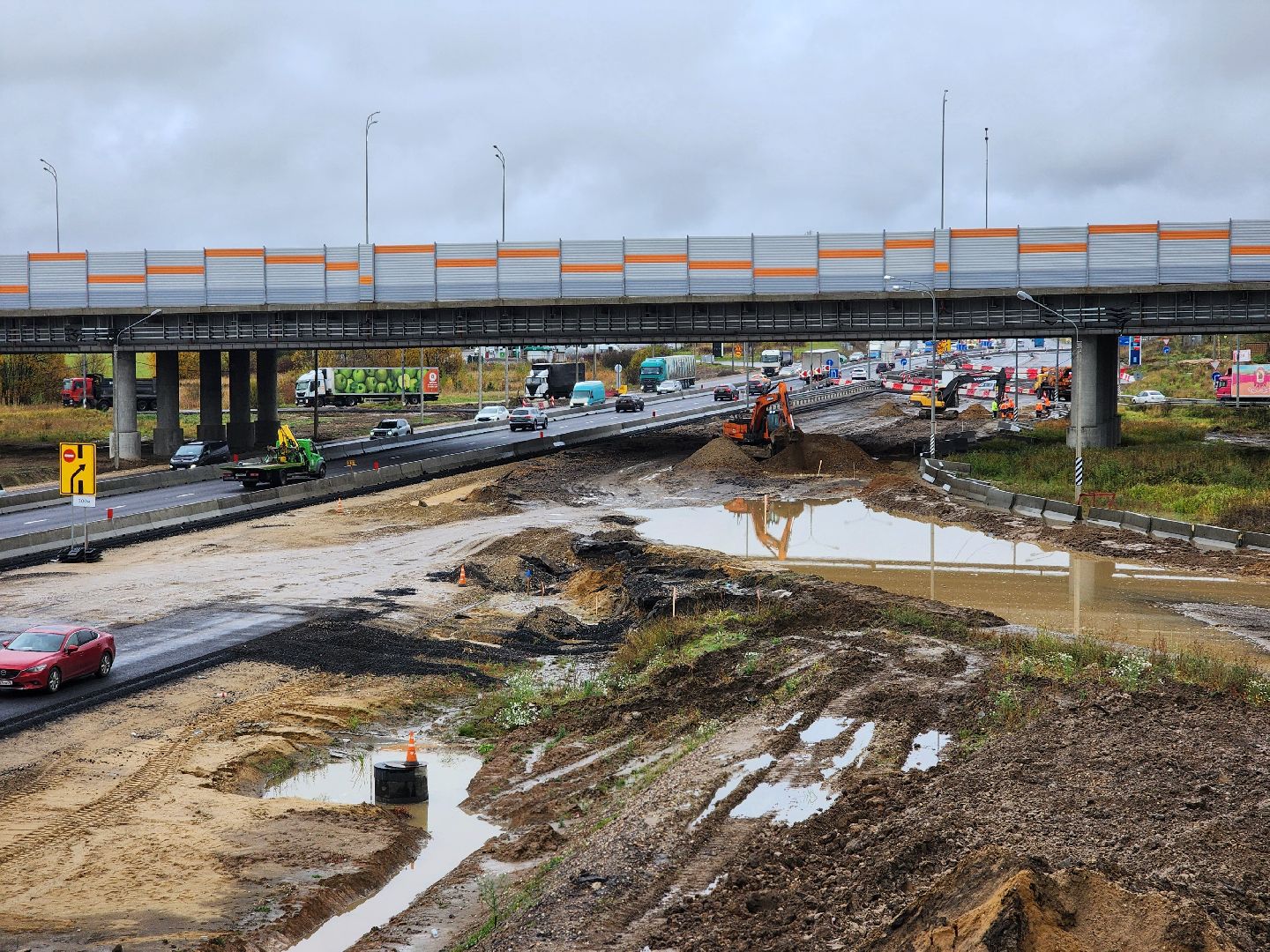 м-8 холмогоры, ярославское шоссе, московское малое кольцо, а-107, путепровод, расширение м-8,пушкинский городской округ, трасса м-8,