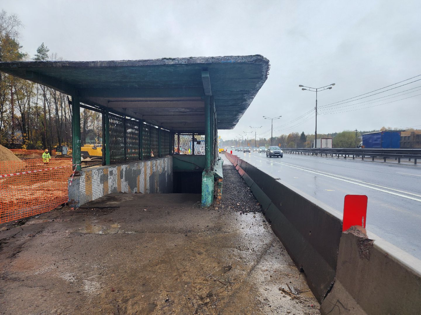 пушкинский городской округ, лесной, кощейково, трасса м-8, ярославское направление, реконструкция м-8, расширение м-8, подземный переход, переход лесной,