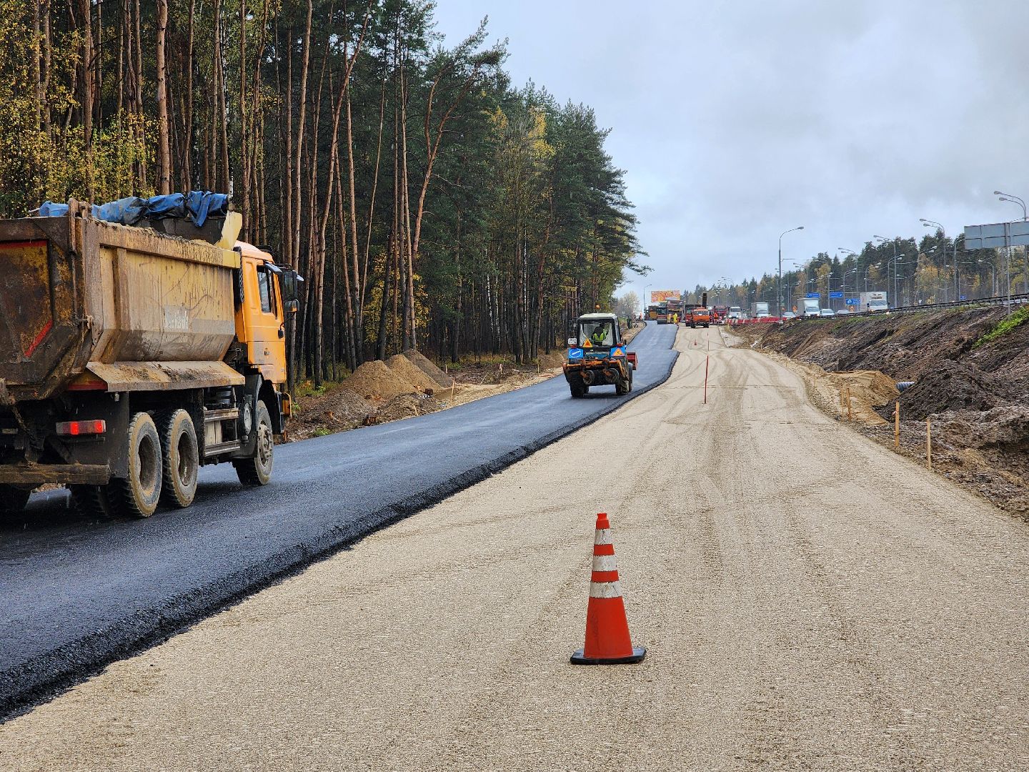 пушкинский городской округ, лесной, кощейково, трасса м-8, ярославское направление, реконструкция м-8, расширение м-8, подземный переход, переход лесной,