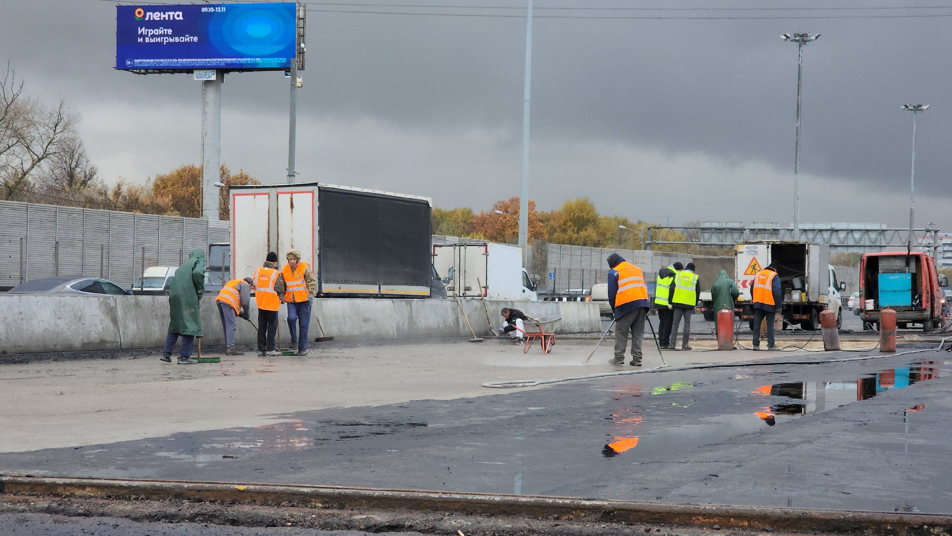 ремонт моста в мытищах, мост через яузу, перекрытие движения,