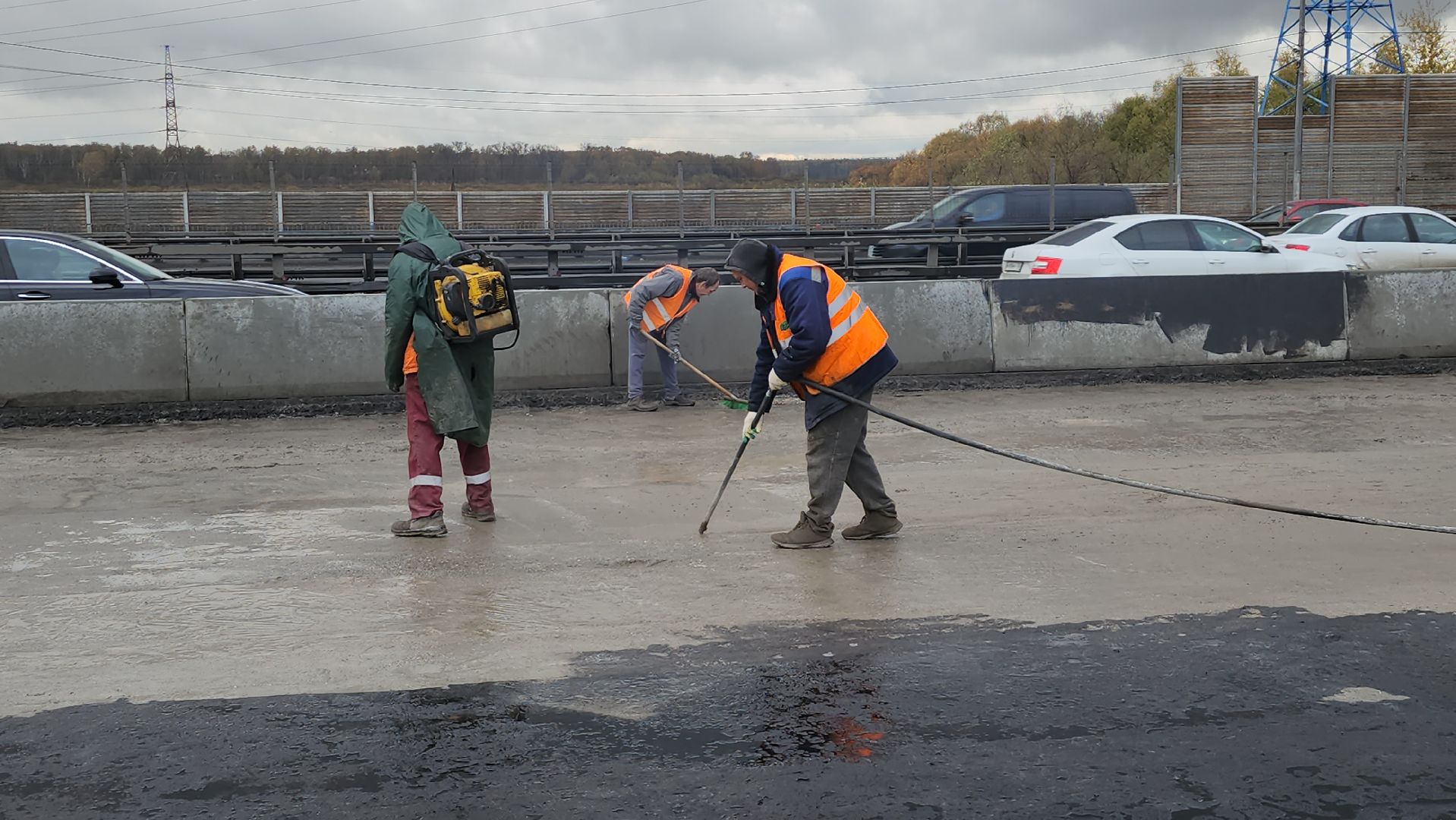 ремонт моста в мытищах, мост через яузу, перекрытие движения,