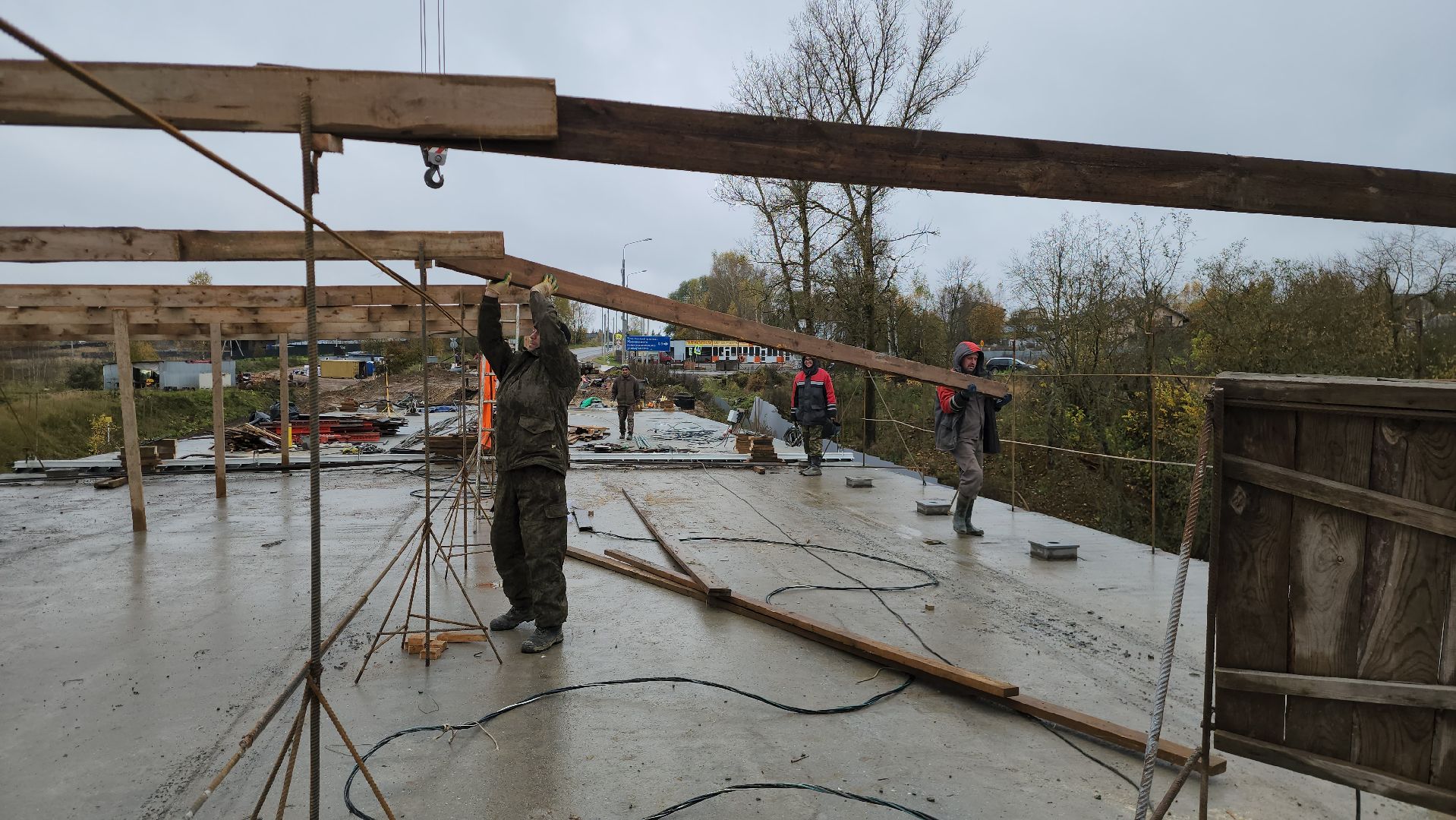 Руза, Поречье , Строительство моста, Дороги,