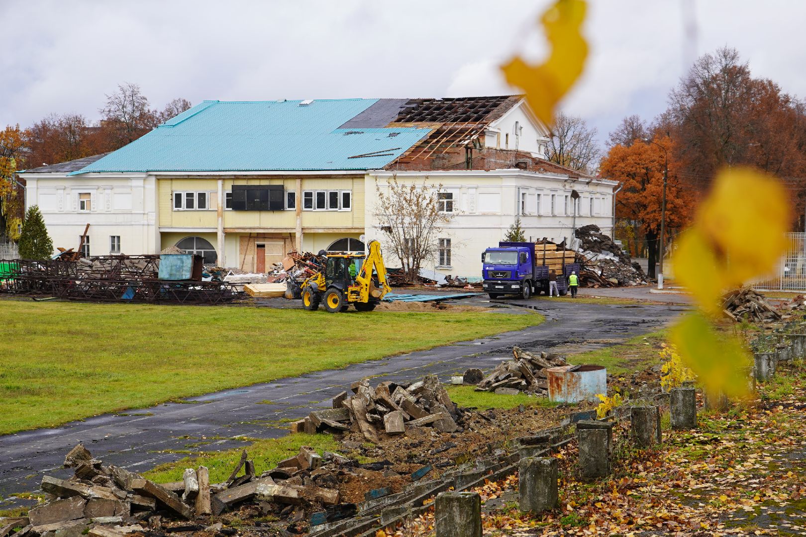 ступино, стадион металлург, ремонт, спорт,