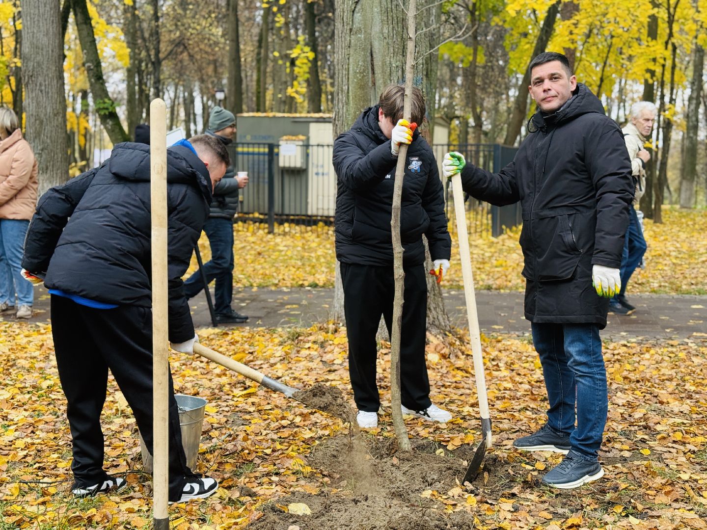 раменское, высадка деревьев, сво, сатурн, леон сатурн, раменский сатурн,  раменский городской парк,патриотическая акция,