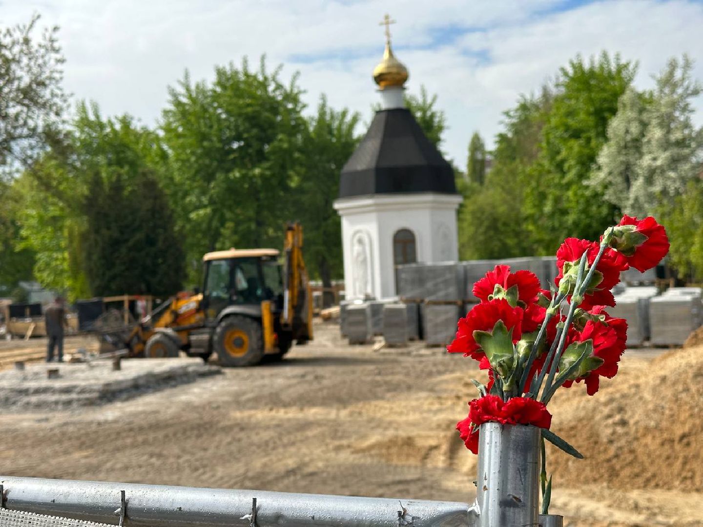 Реутов, Мемориал славы, реконструкция, Вечный огонь