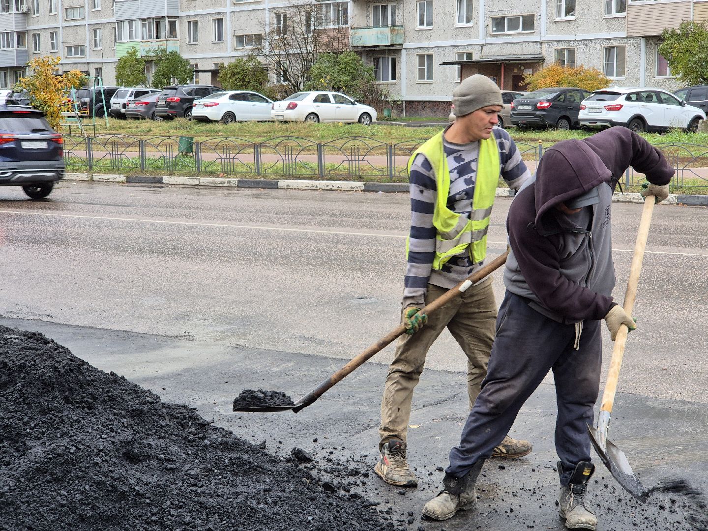 ремонт тротуара, орехово-зуево,