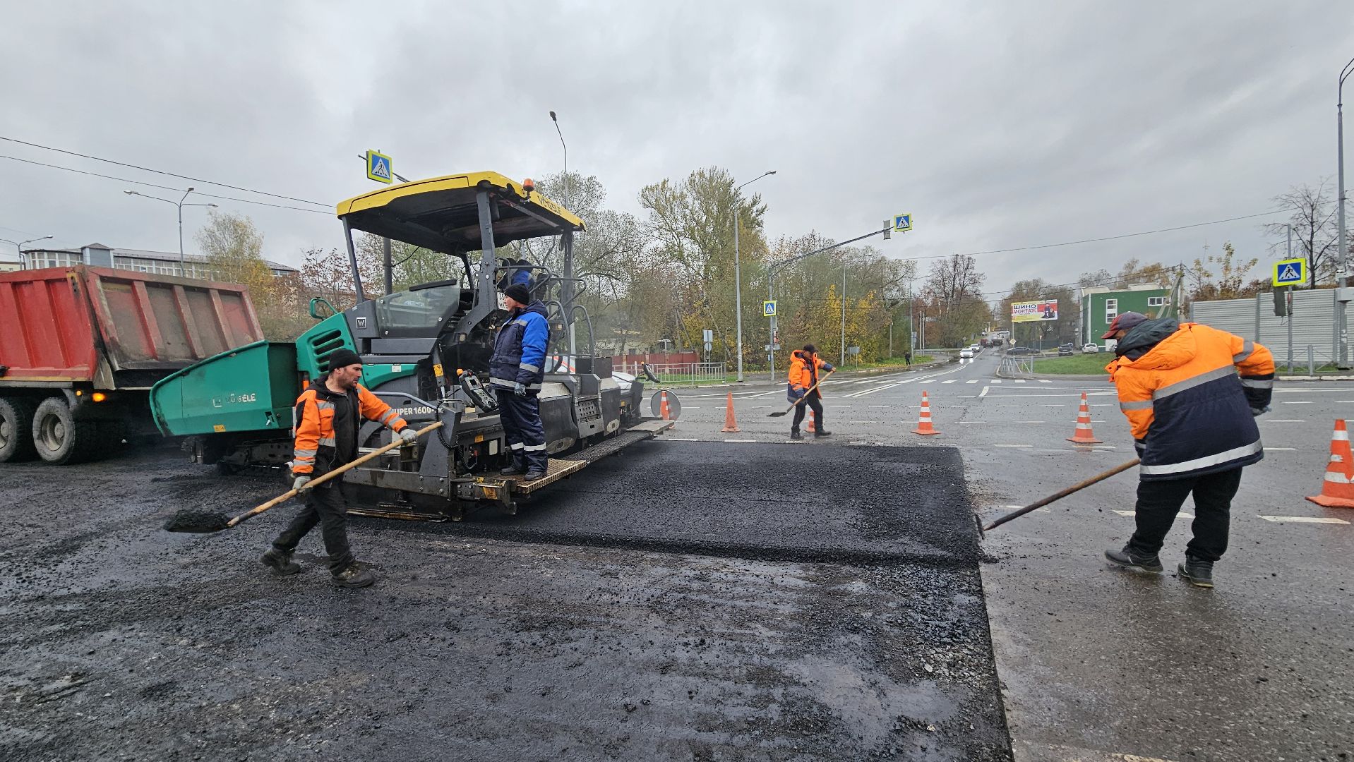 долгопрудный, ремонт дороги, проспект пацаева, ямочный ремонт дорог,