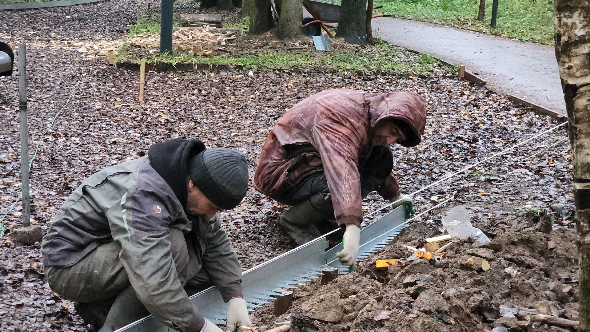 Детская площадка , Площадка для детей в лесу, лесопарк, лобненский парк, Лобня,