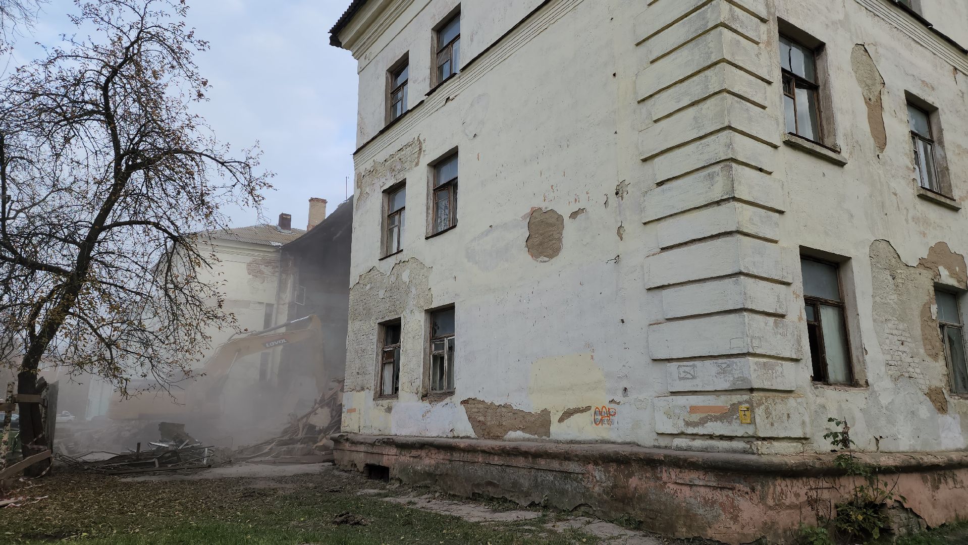 луховицы, благоустройство, снос аварийного дома,