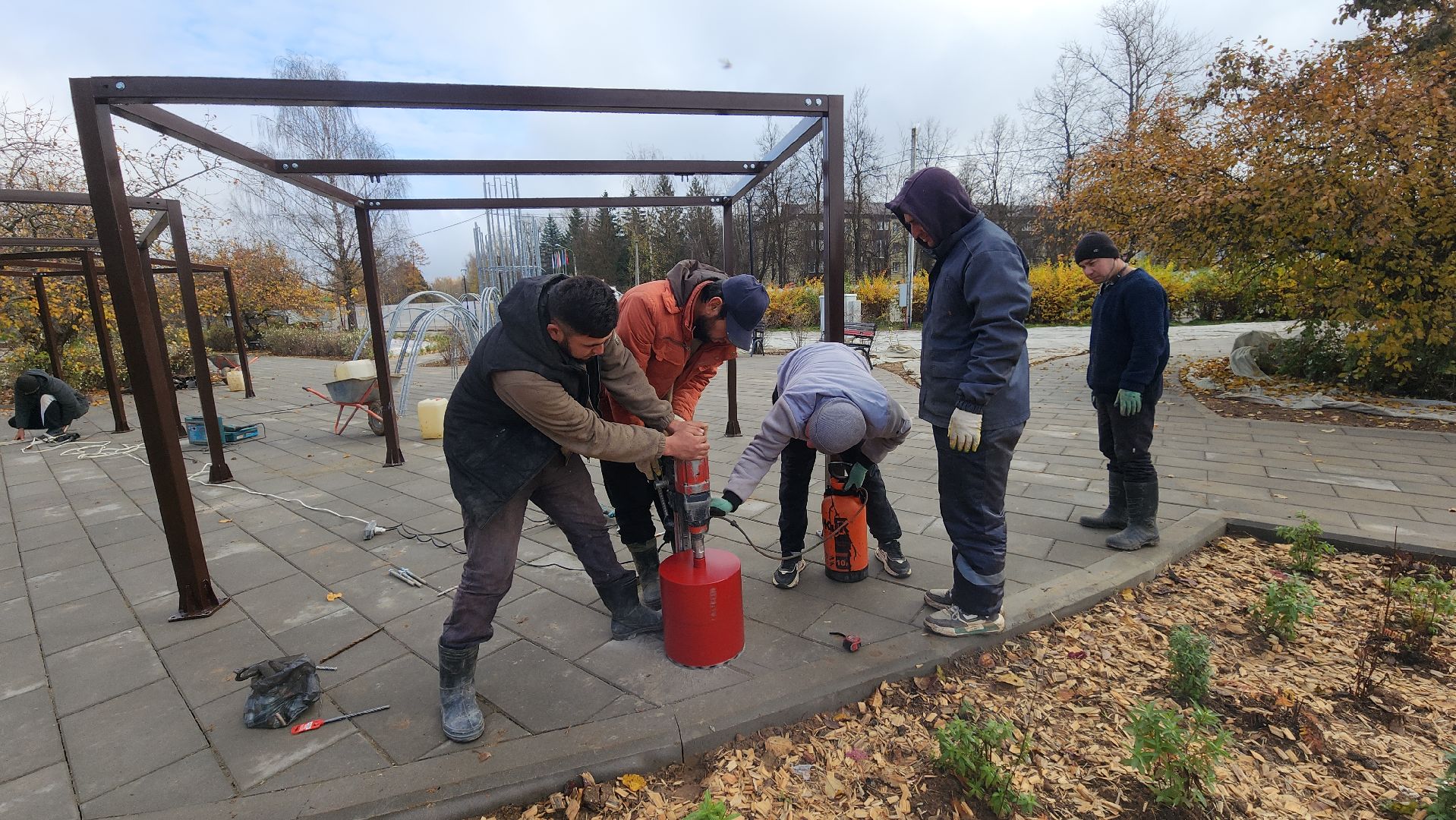 волоколамск, сычево, фкгс, благоустройство сквера,