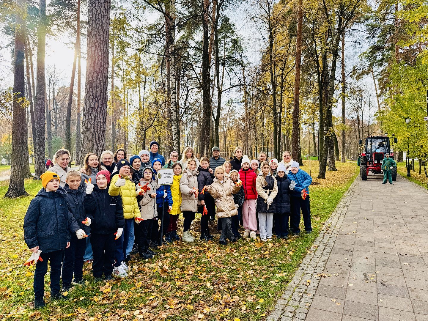 раменское, высадка деревьев, раменский городской парк, раменская гимназия 2, экологическая акция, патриотическая акция,