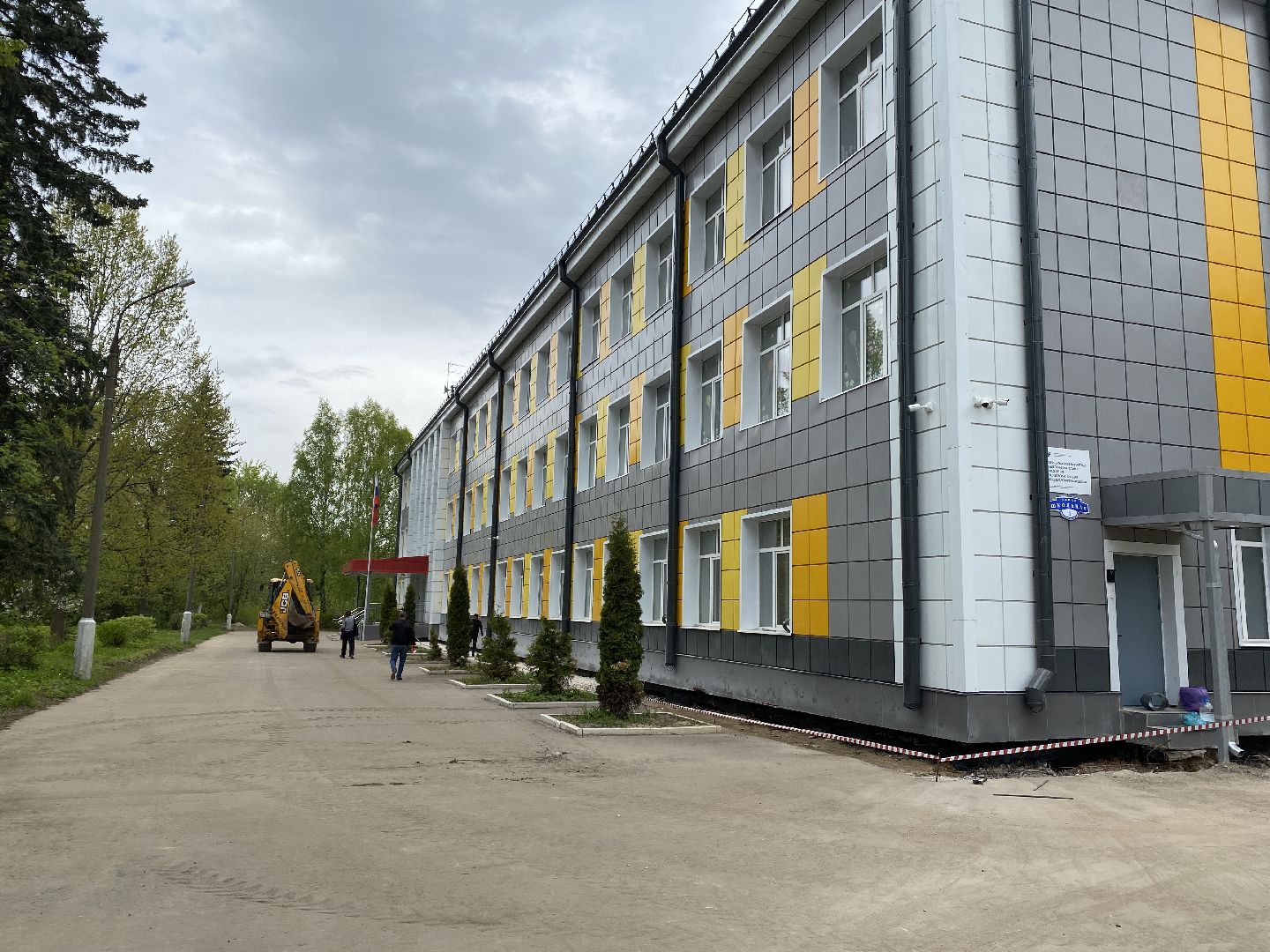 Чехов, благоустройство, школа, отмостка, ремонт