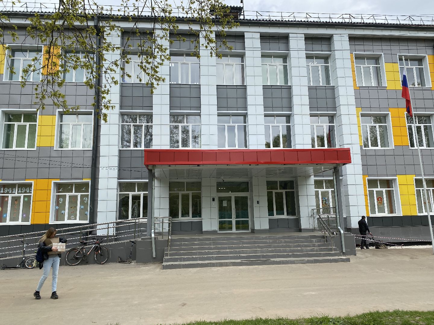 Чехов, благоустройство, школа, отмостка, ремонт