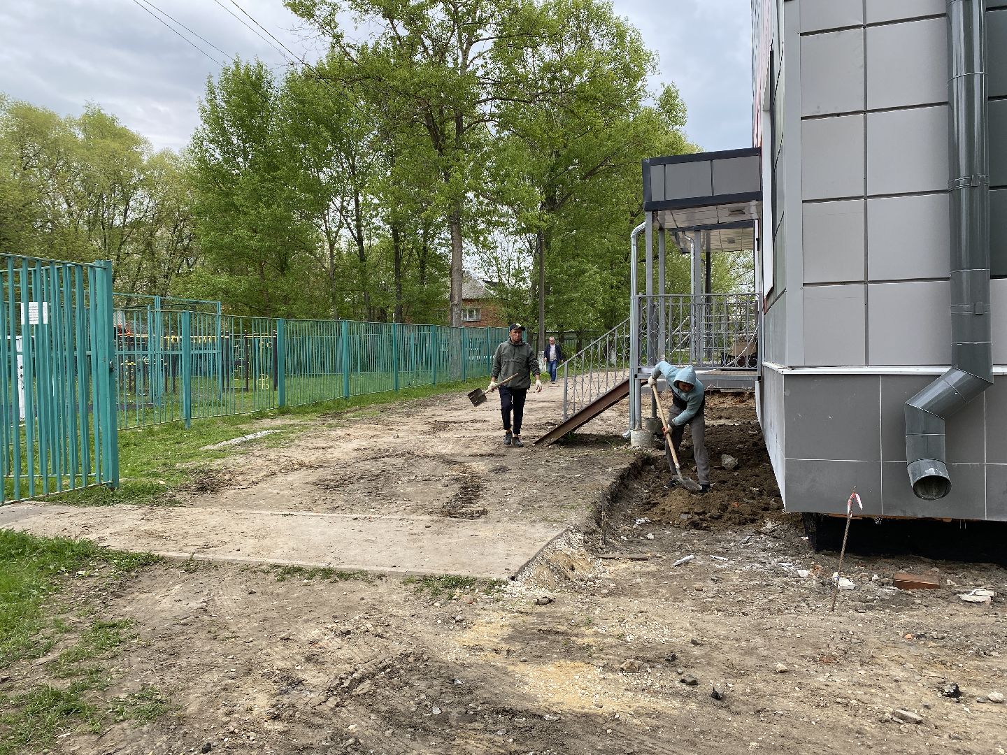 Чехов, благоустройство, школа, отмостка, ремонт