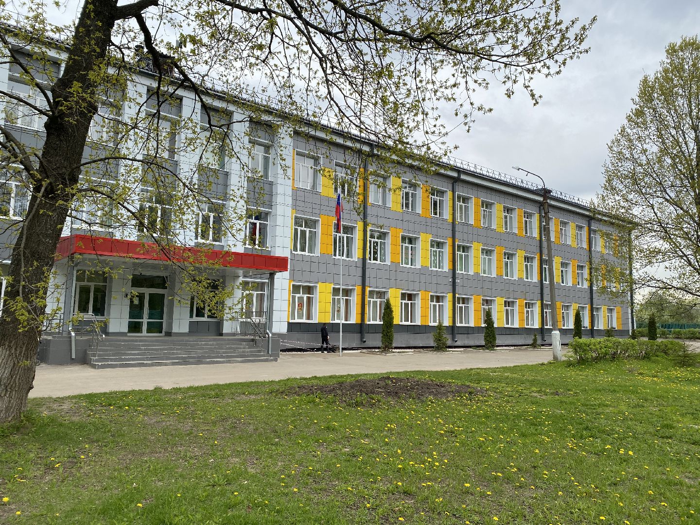 Чехов, благоустройство, школа, отмостка, ремонт