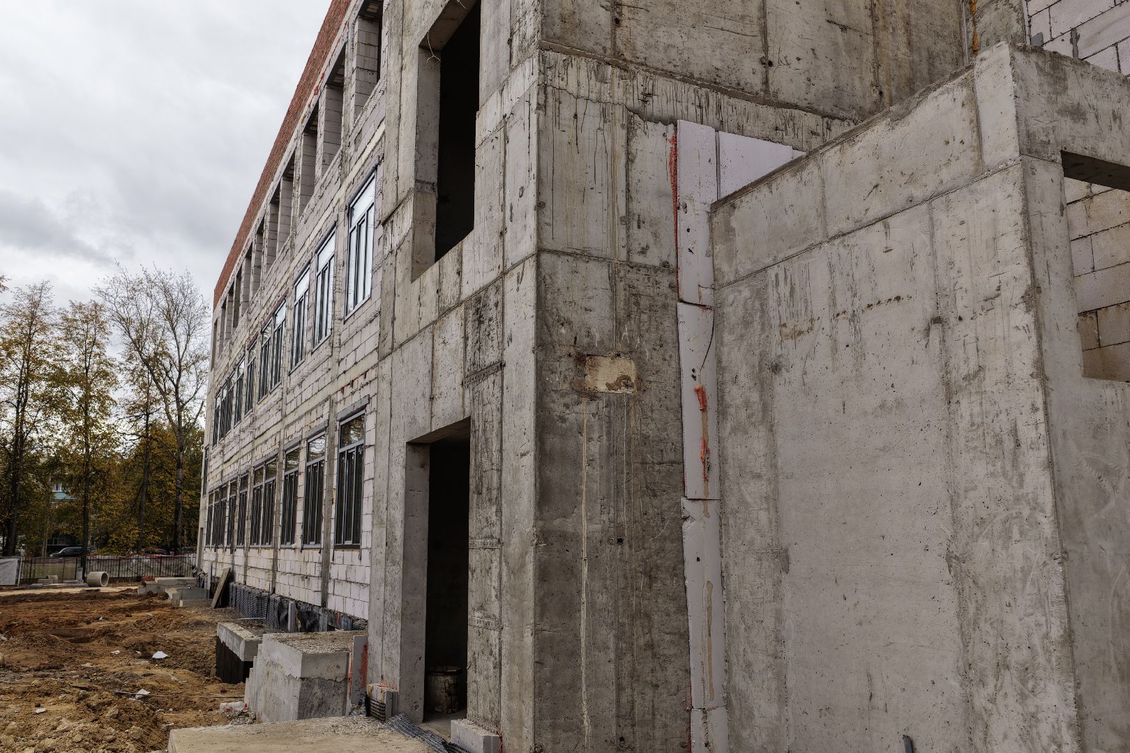 видео с коптера, бронницкий лицей,