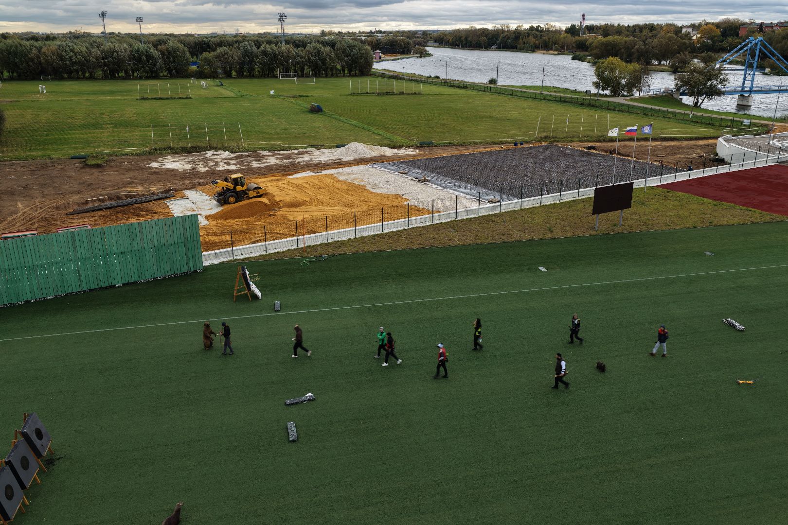 видео с коптера, лукодром бронницы,спорт в бронницах,