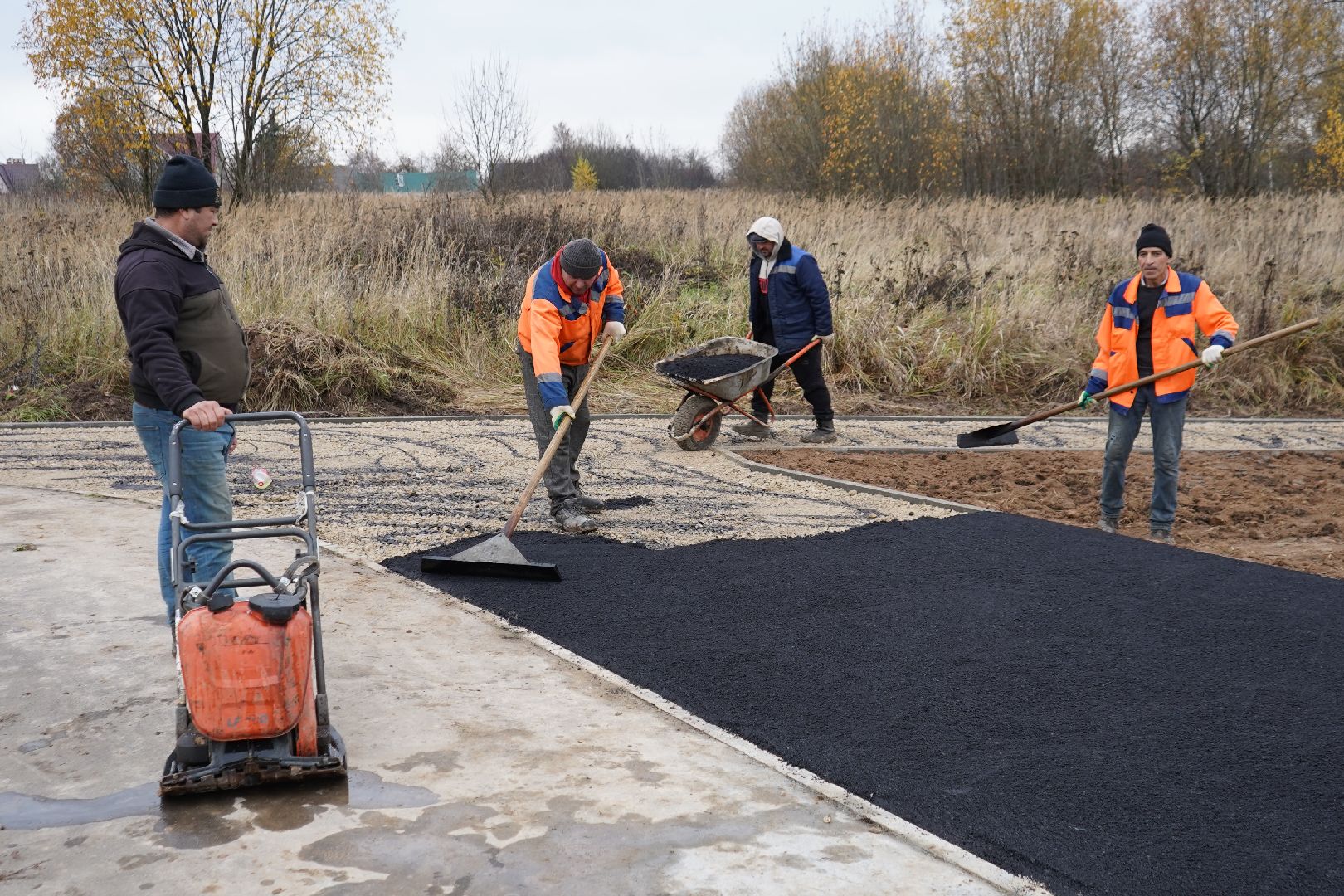 малино, ступино, благоустройство, сквер, воркаут зона,