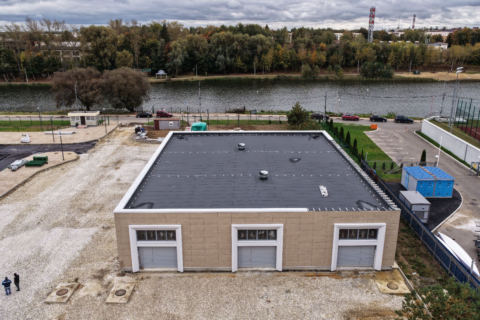 видео с коптера, фок в бронницах,  эллинг в бронницах,