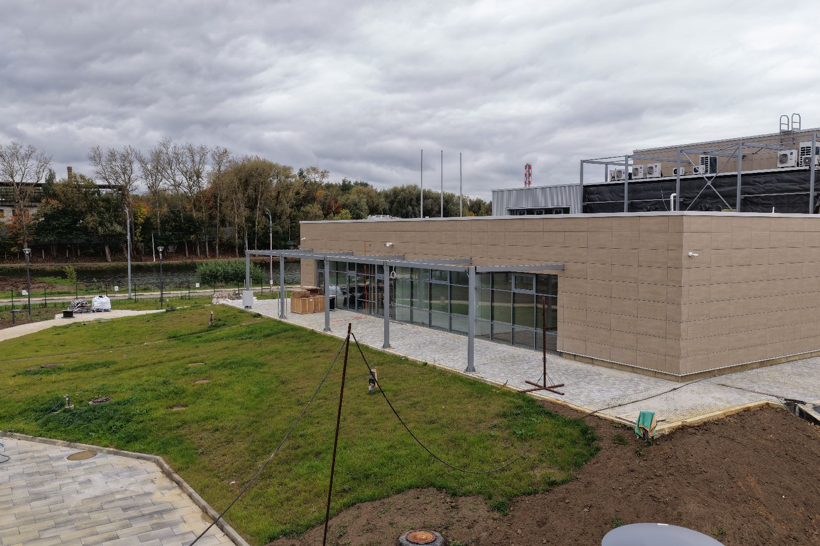 видео с коптера, фок в бронницах,  эллинг в бронницах,