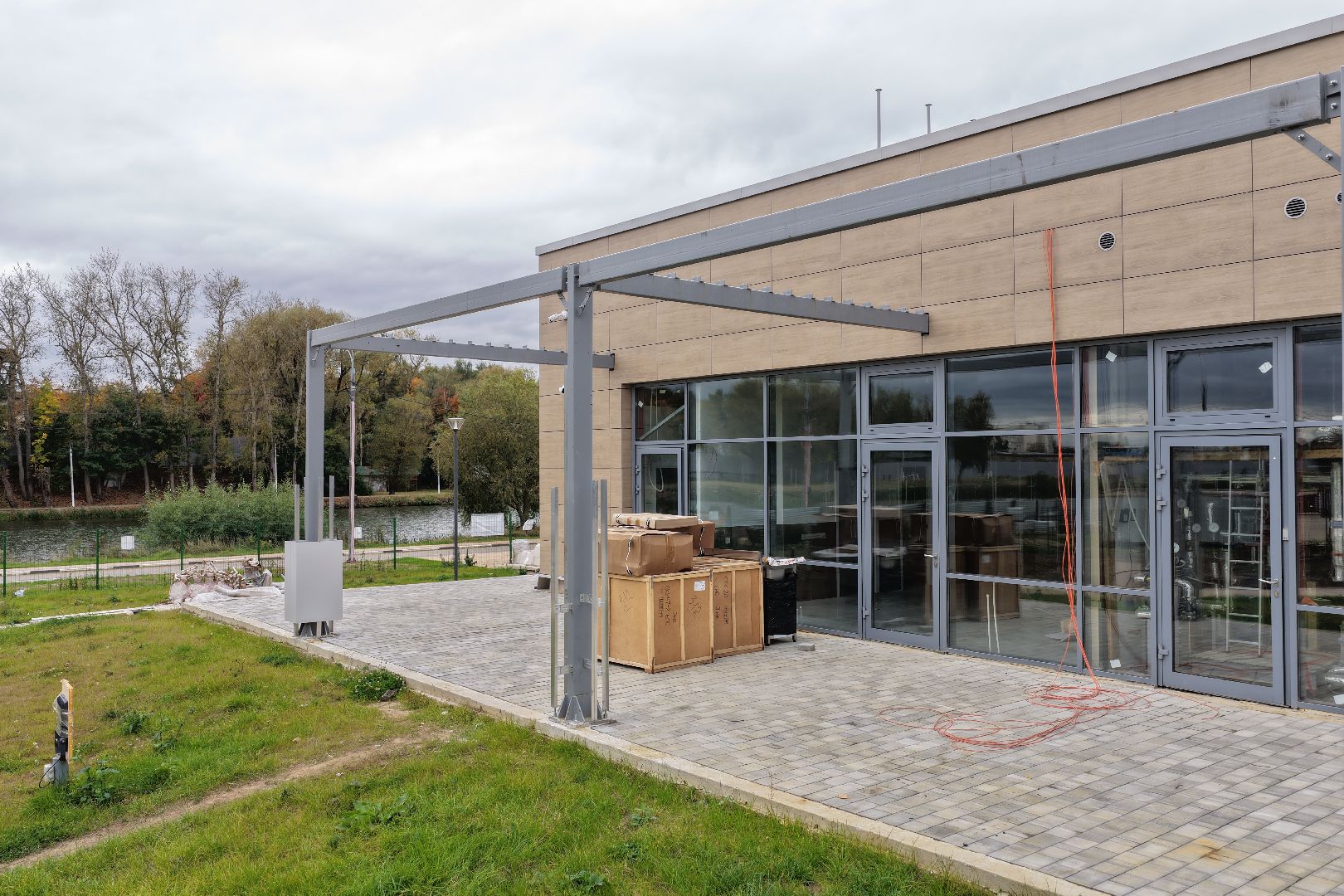 видео с коптера, фок в бронницах,  эллинг в бронницах,