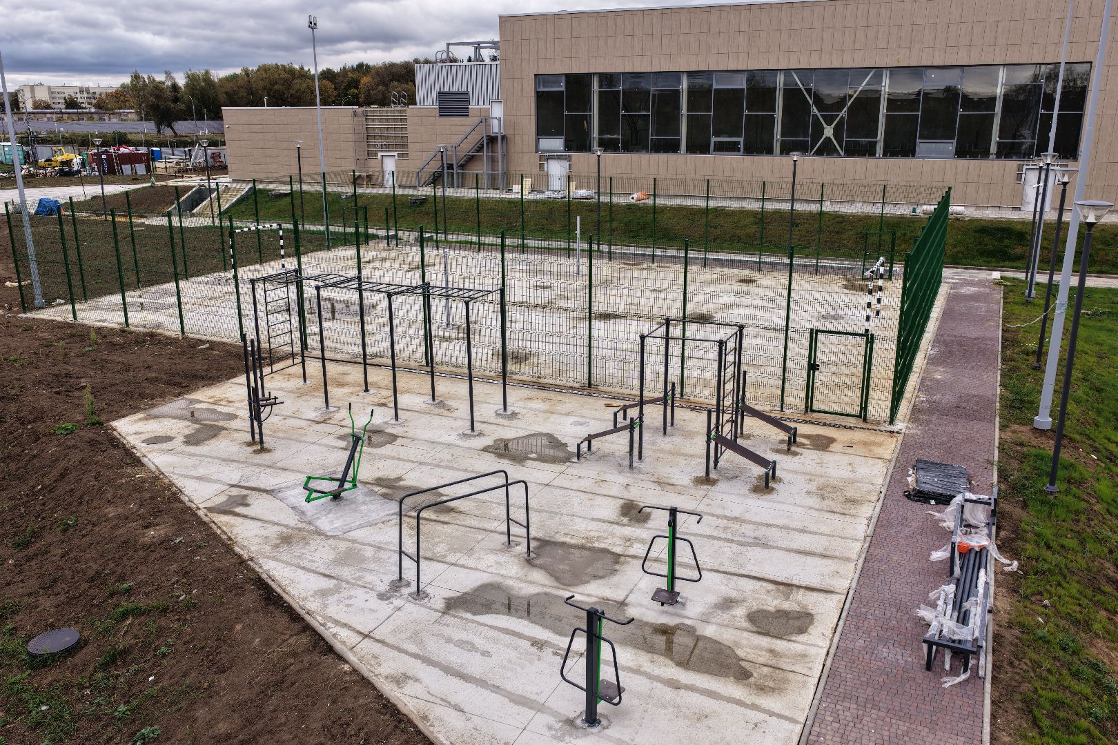 видео с коптера, фок в бронницах,  эллинг в бронницах,