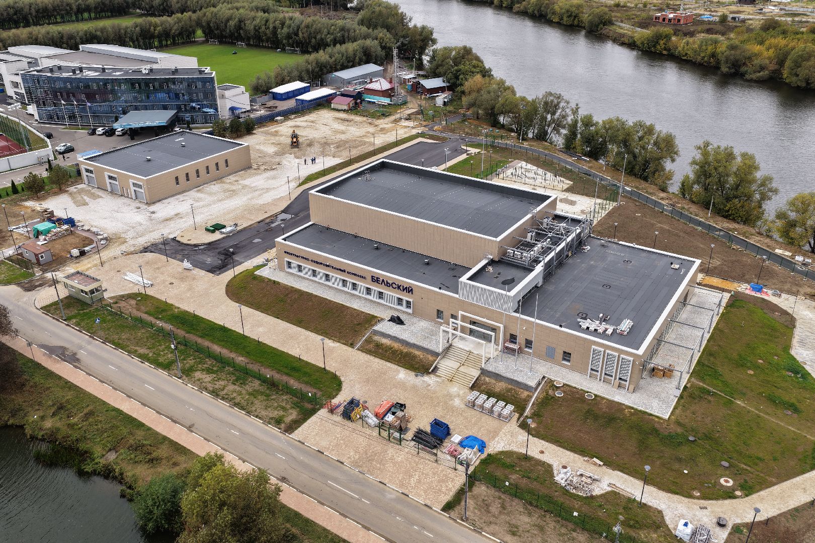 видео с коптера, фок в бронницах,  эллинг в бронницах,