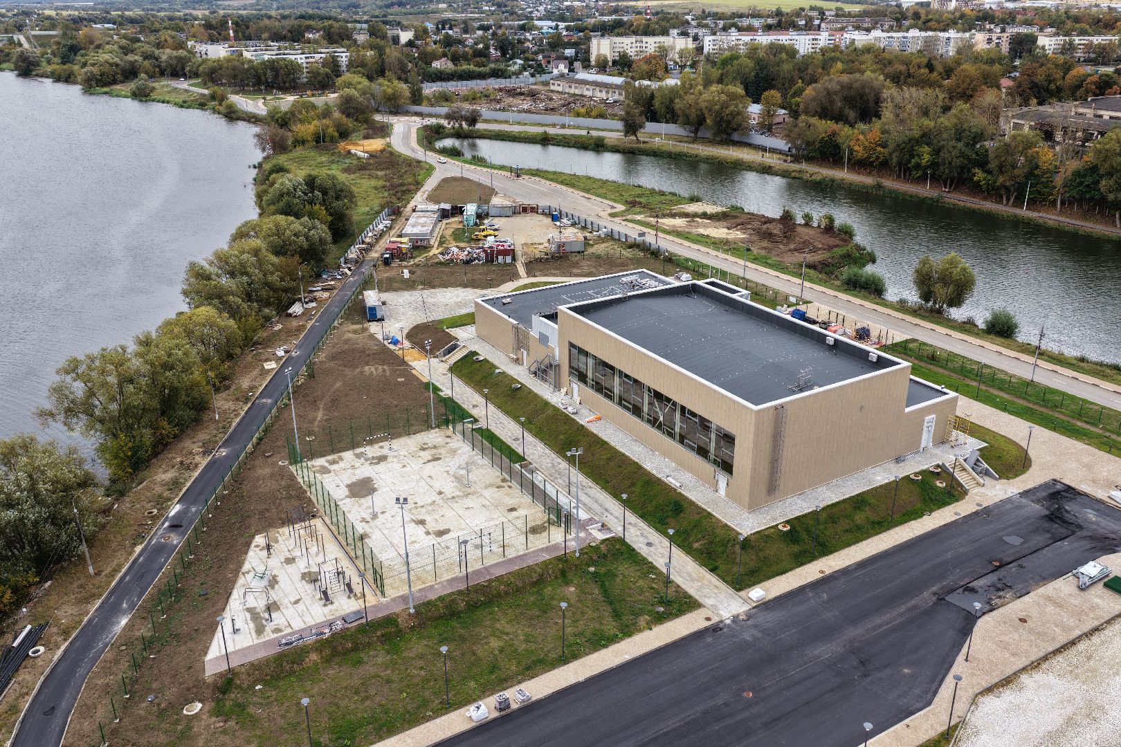 видео с коптера, фок в бронницах,  эллинг в бронницах,