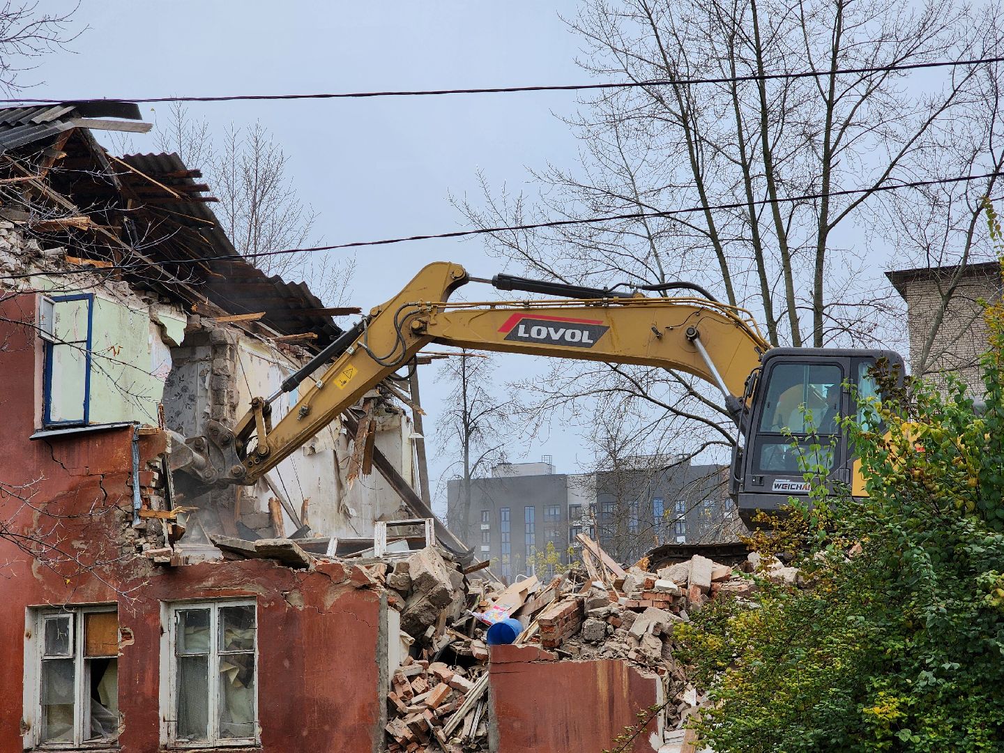 аварийный дом, программа переселения из аварийного жилья, снос аварийного дома, старая купавна, богородский городской округ,