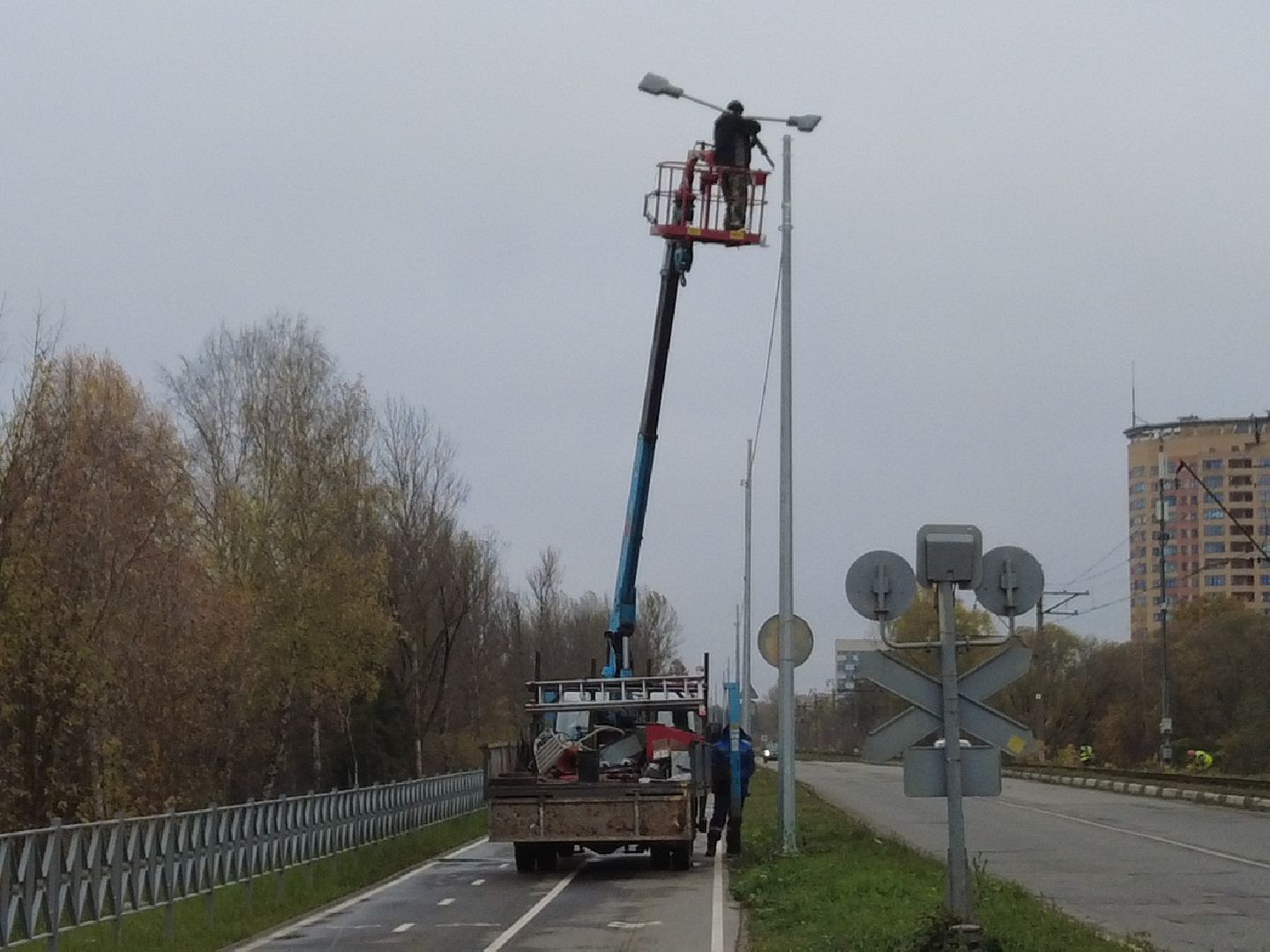 дубна, новыефонари, улицастанционная,