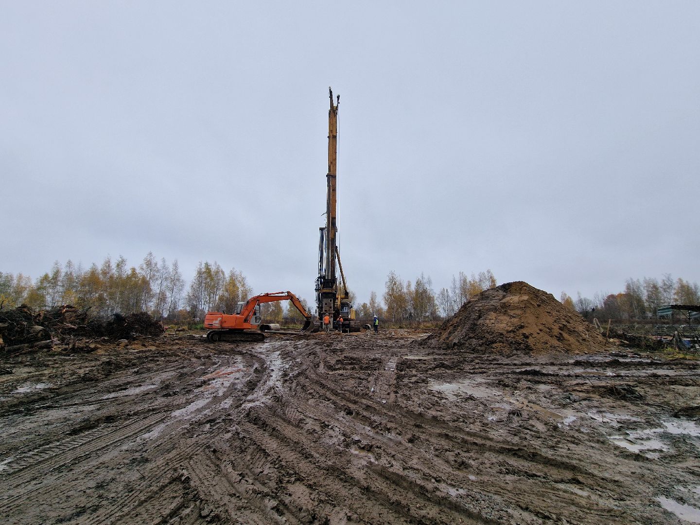 строительство путепровода у деревни черное в балашихе, балашиха,