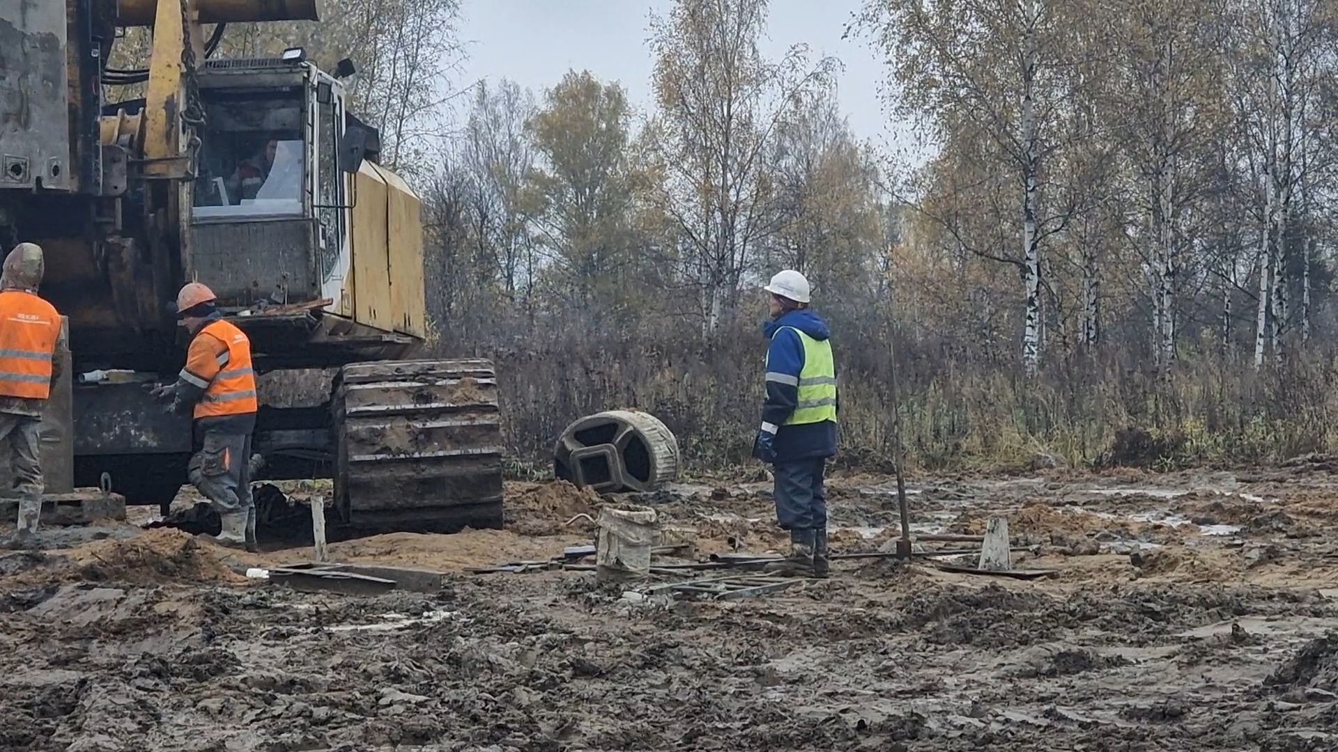 строительство путепровода у деревни черное в балашихе, балашиха,