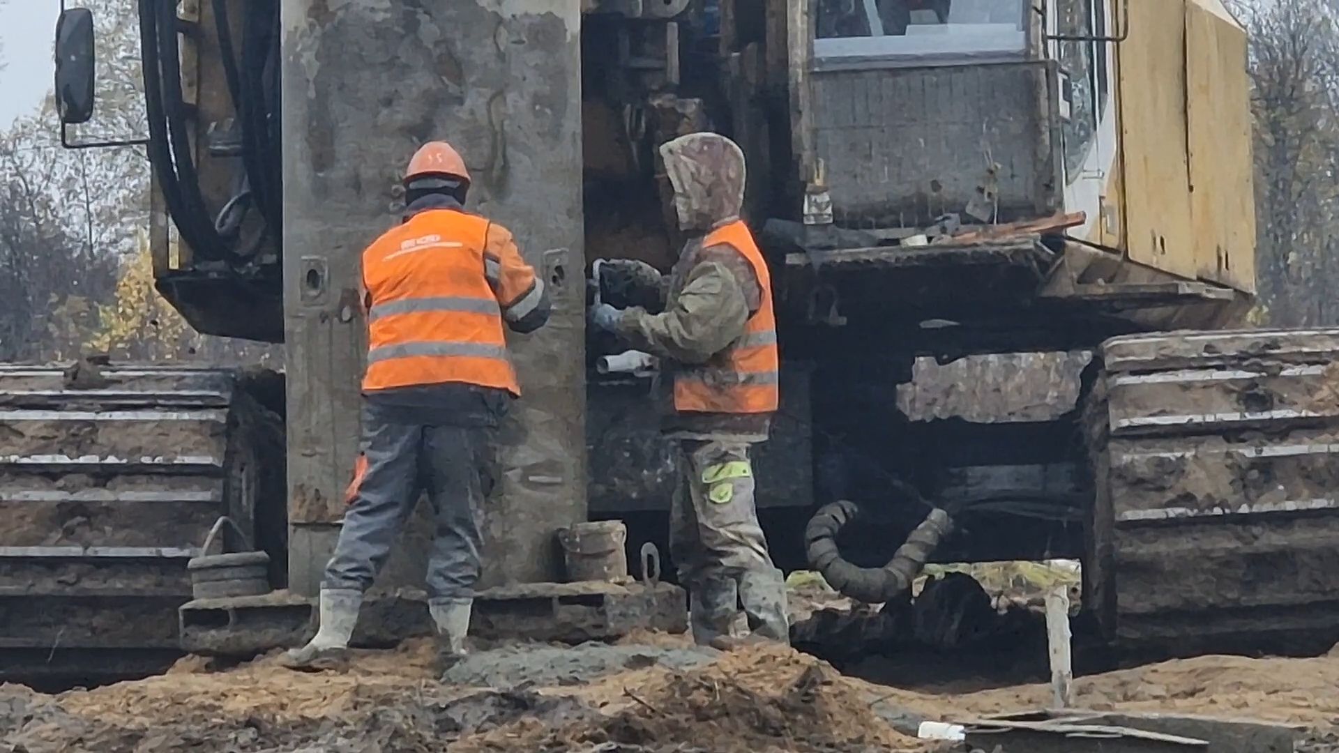 строительство путепровода у деревни черное в балашихе, балашиха,