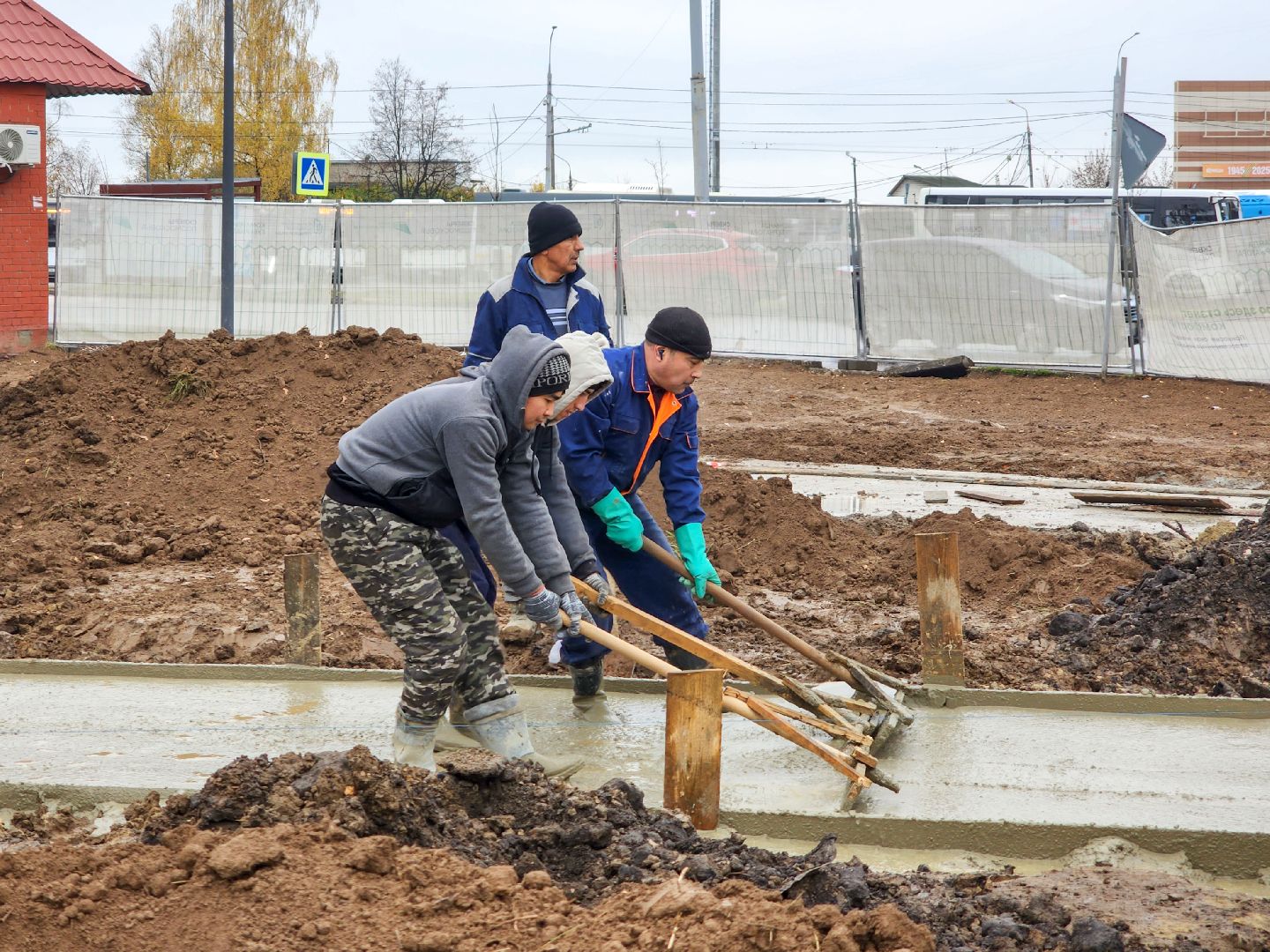 Подольск, Сквер, Благоустройство, брусчатка,