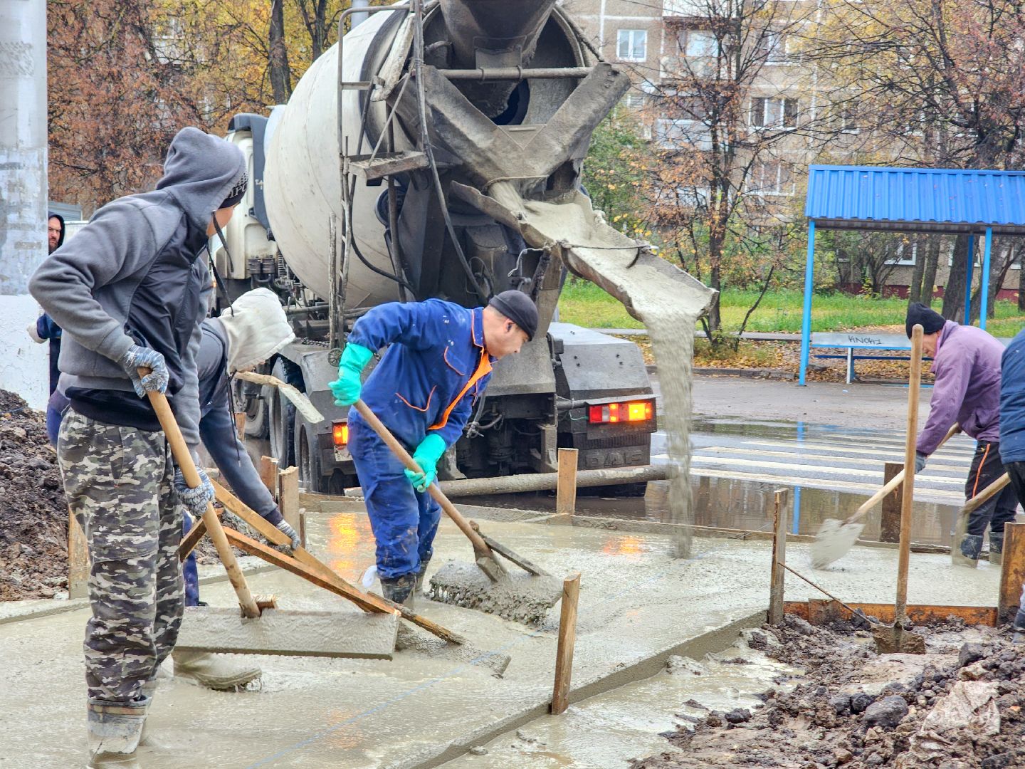 Подольск, Сквер, Благоустройство, брусчатка,